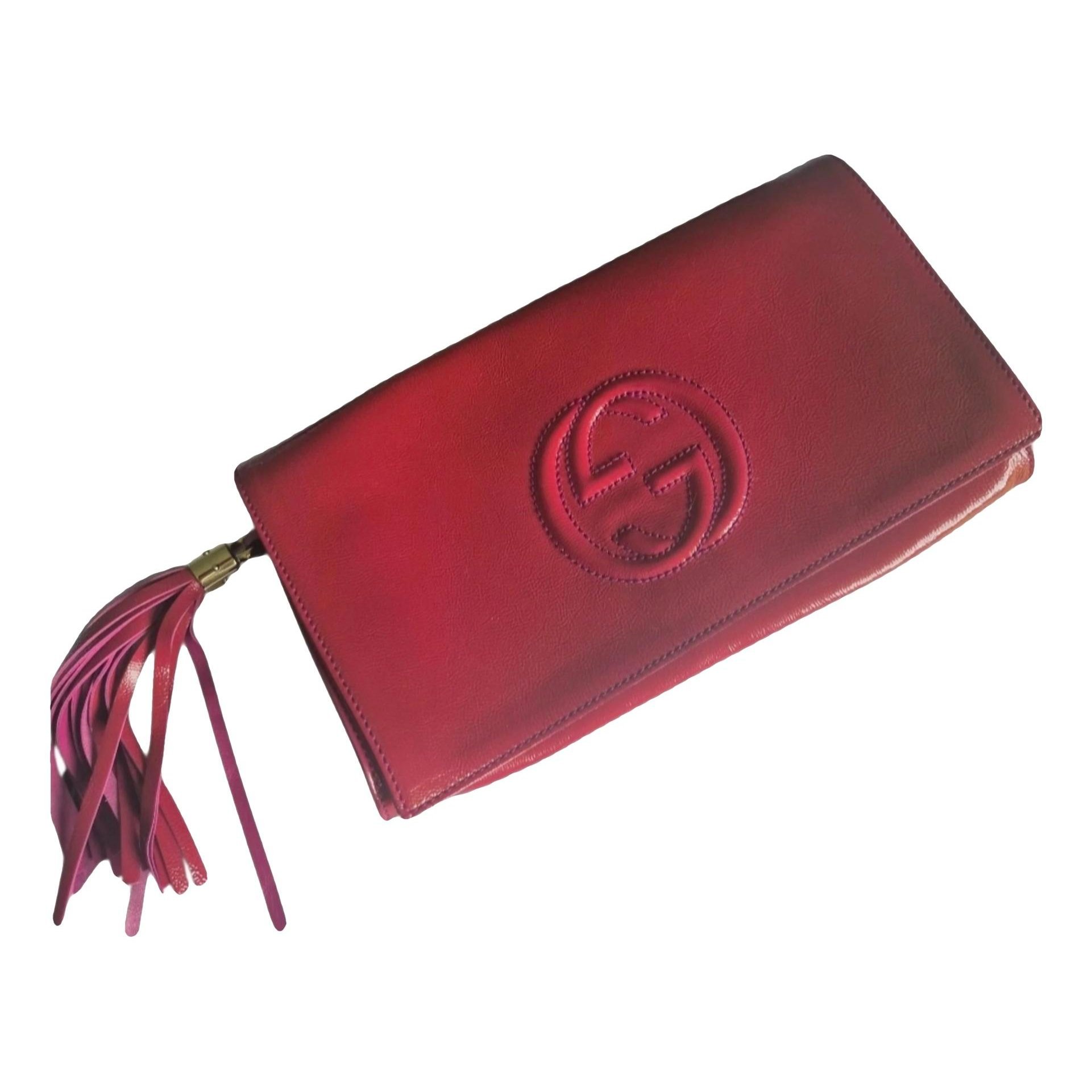Soho leather clutch bag