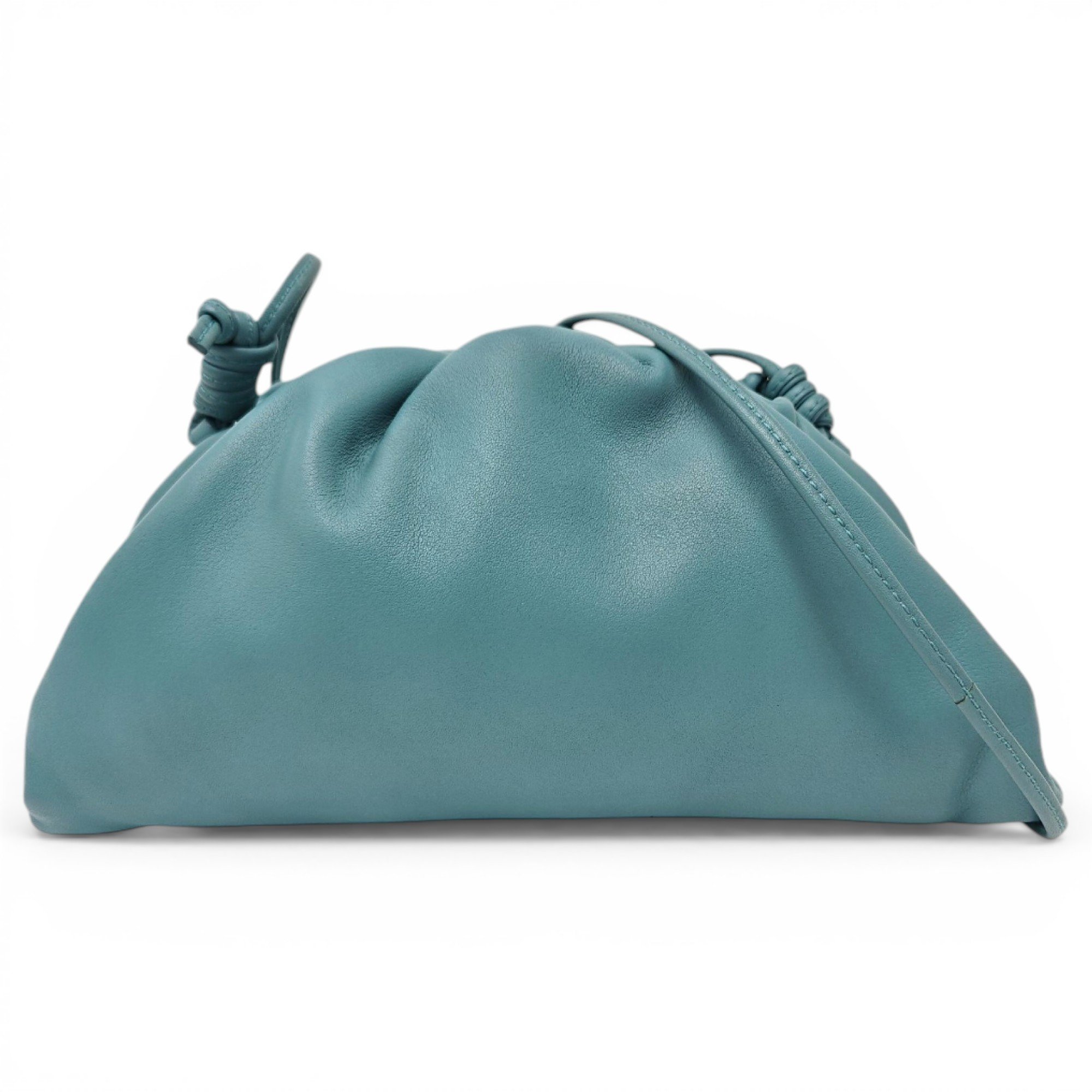Pouch leather handbag
