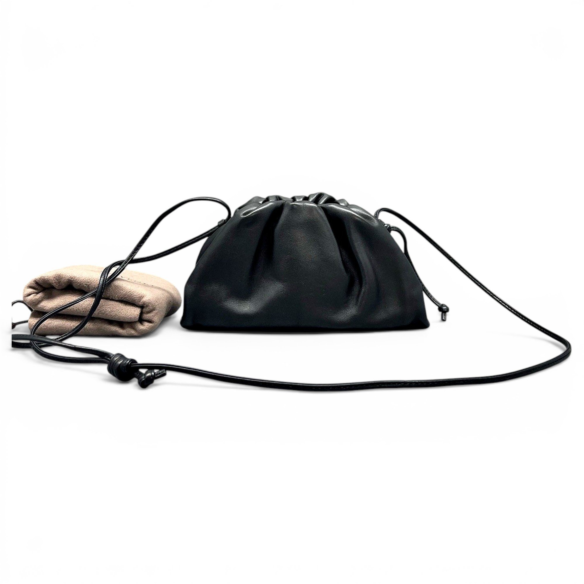 Pouch leather handbag
