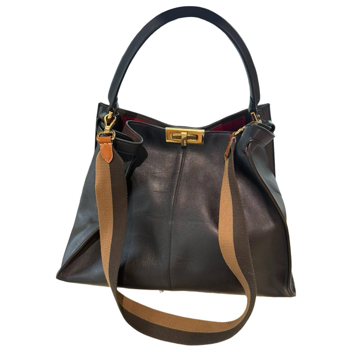 Peekaboo leather handbag