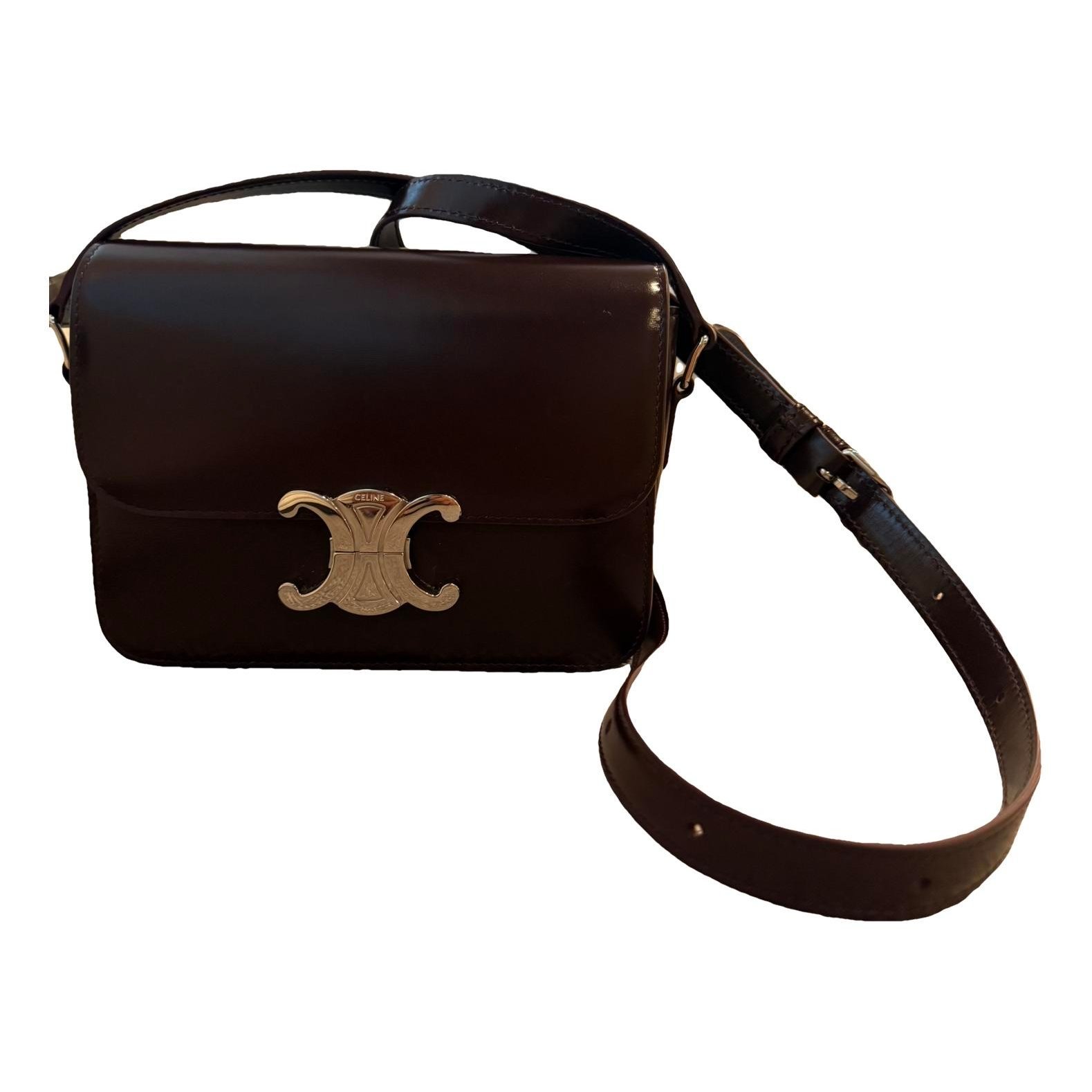 Triomphe leather handbag