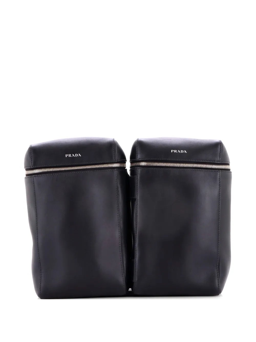 Twin Pocket Leather backpack