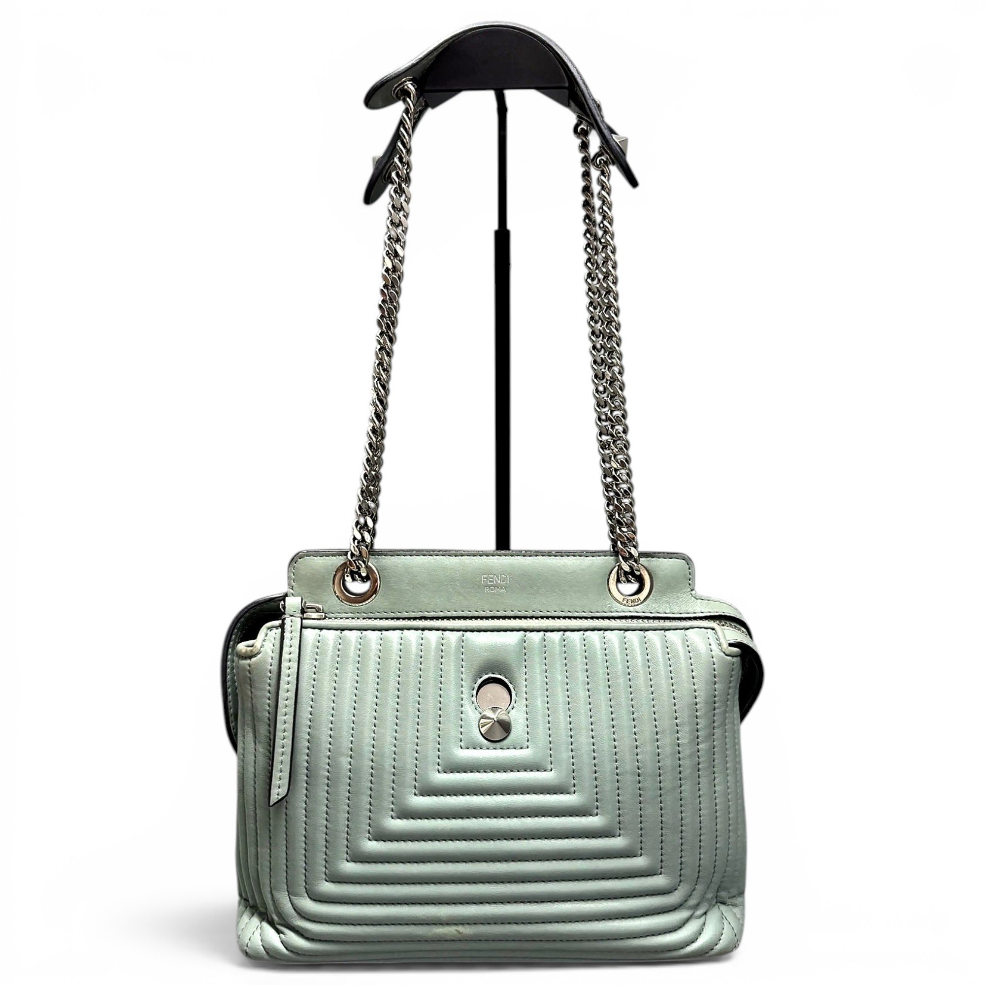 Dot Com leather handbag