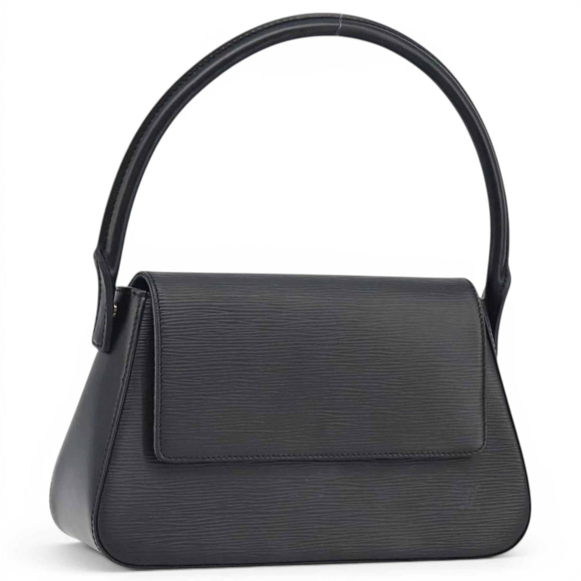 Looping leather handbag