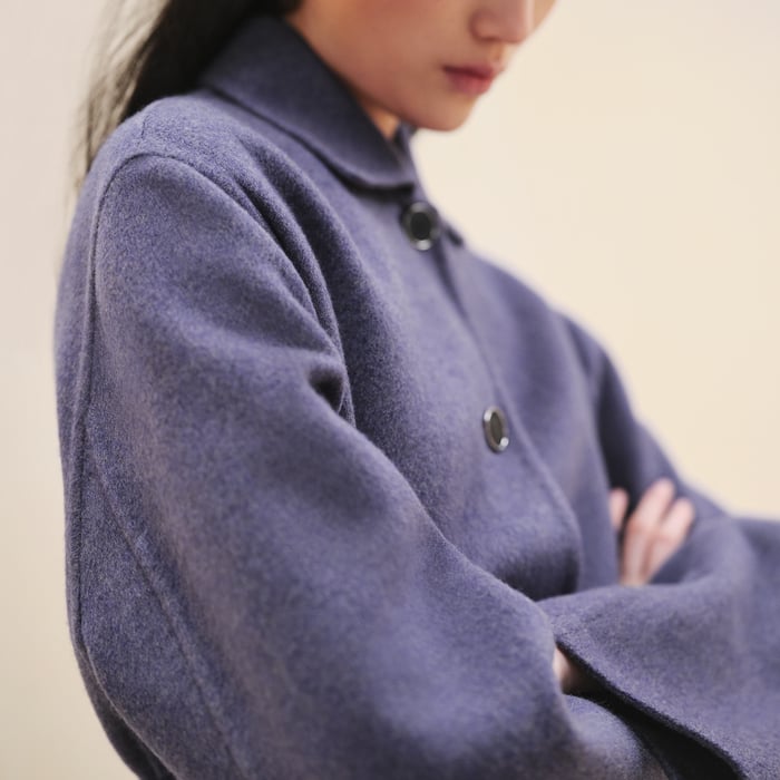 Violet Améthyste Cashmere Wrap Coat