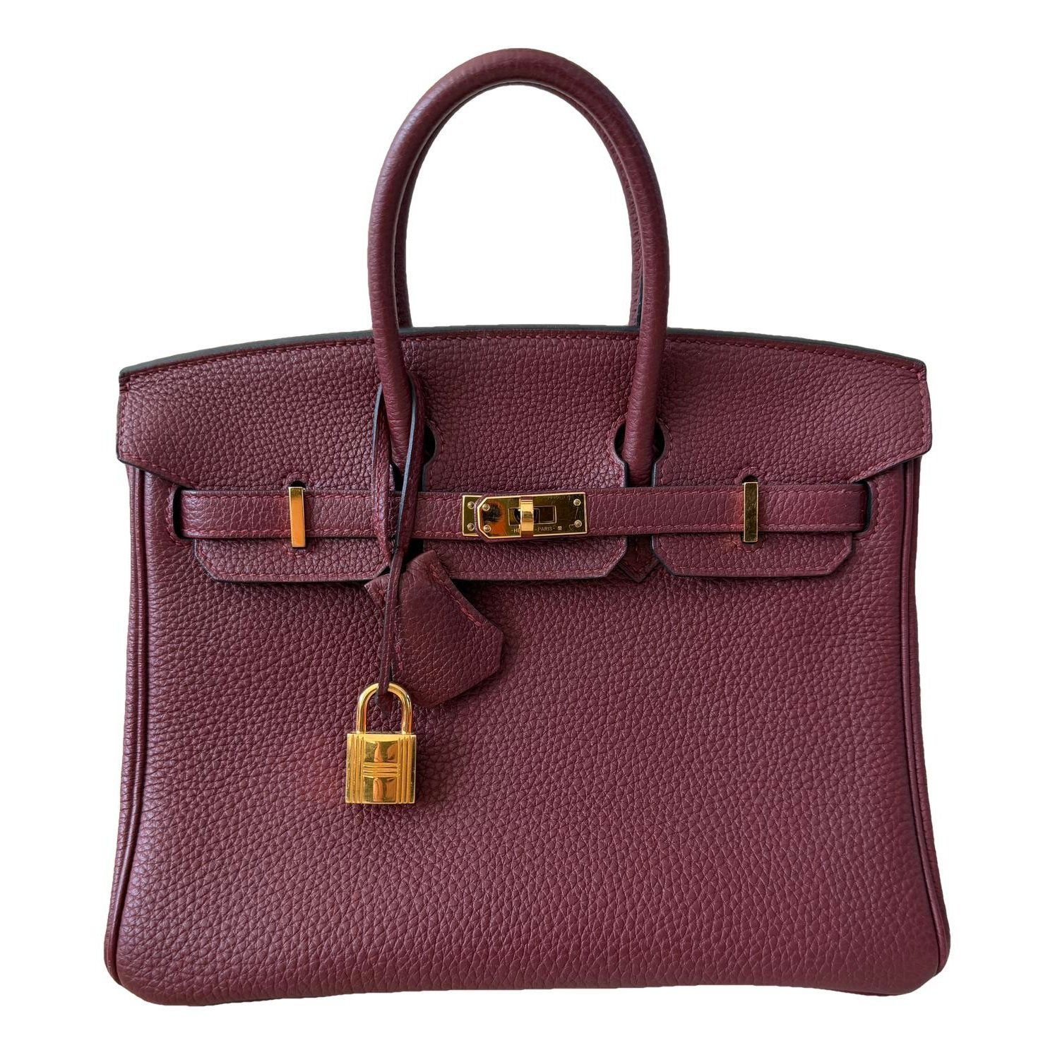 Birkin 25 leather handbag