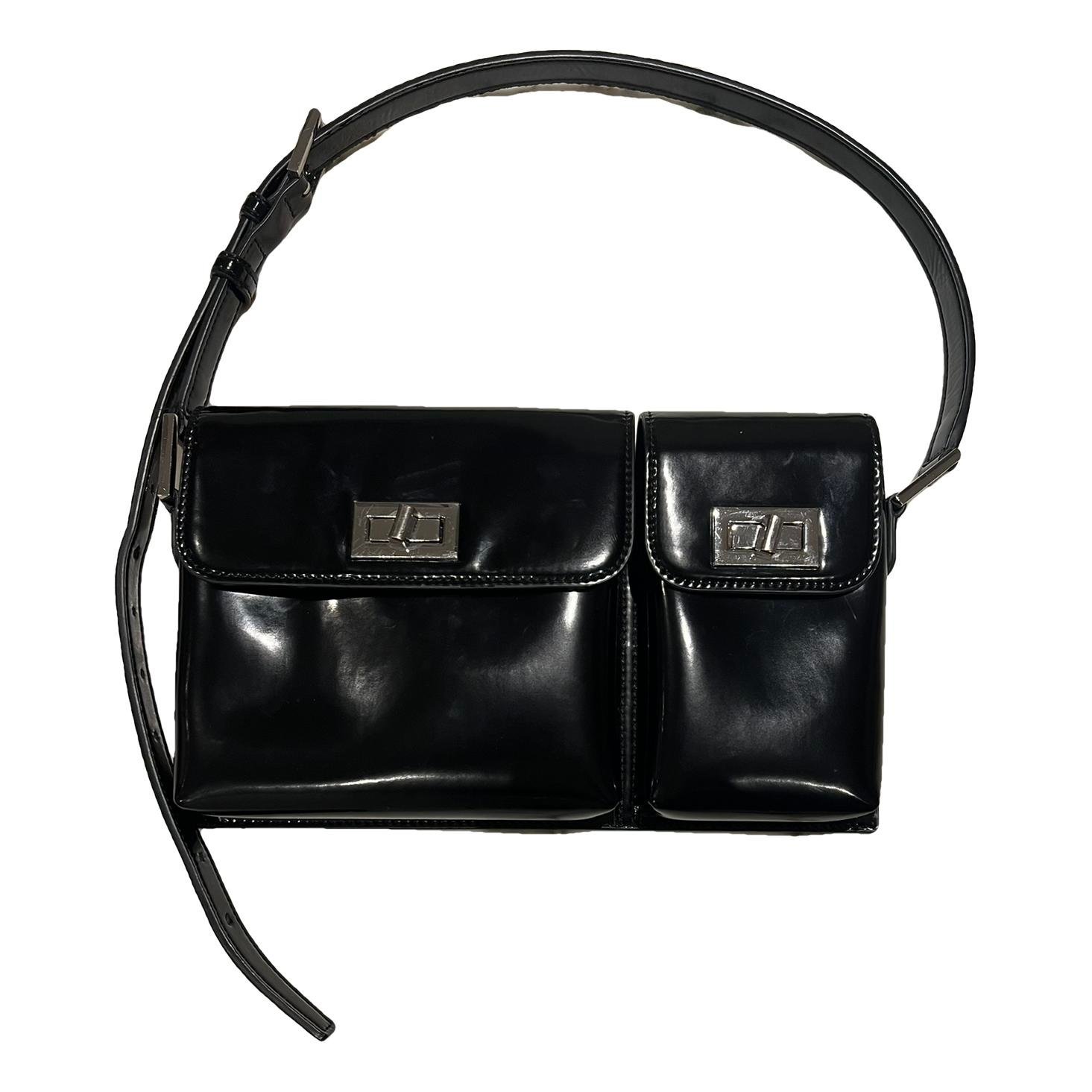By Far Billy patent leather handbag