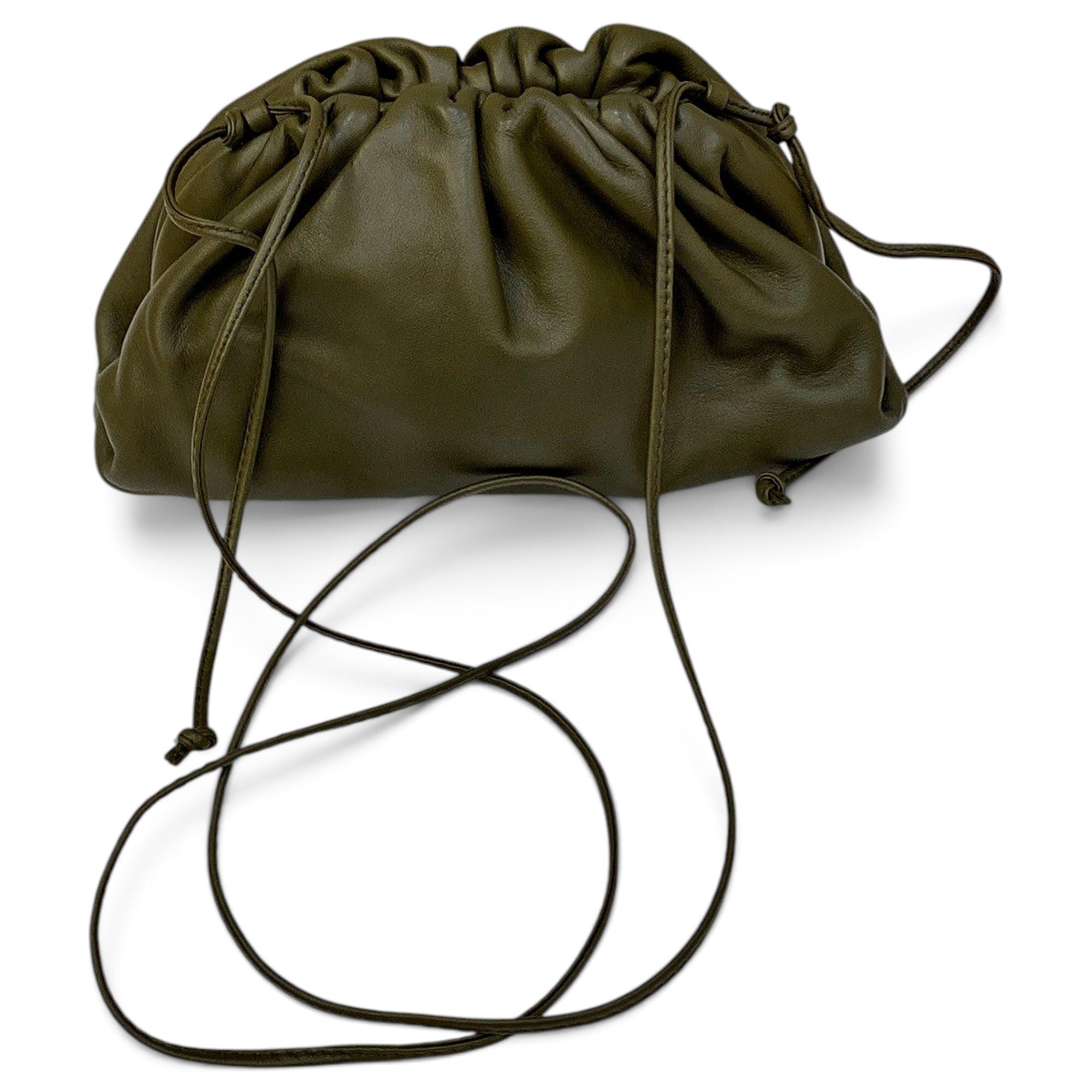 Pouch leather handbag