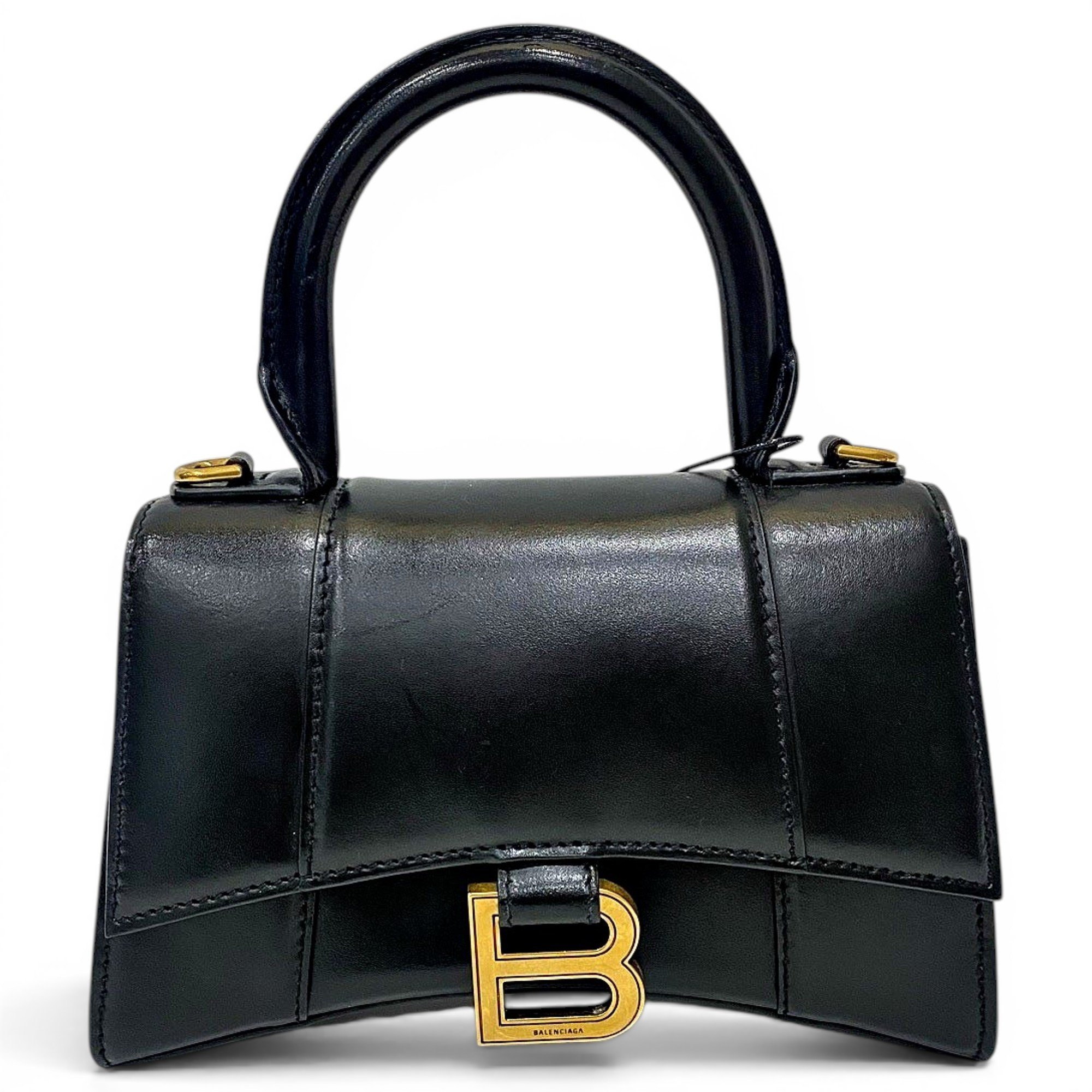 Hourglass pony-style calfskin handbag