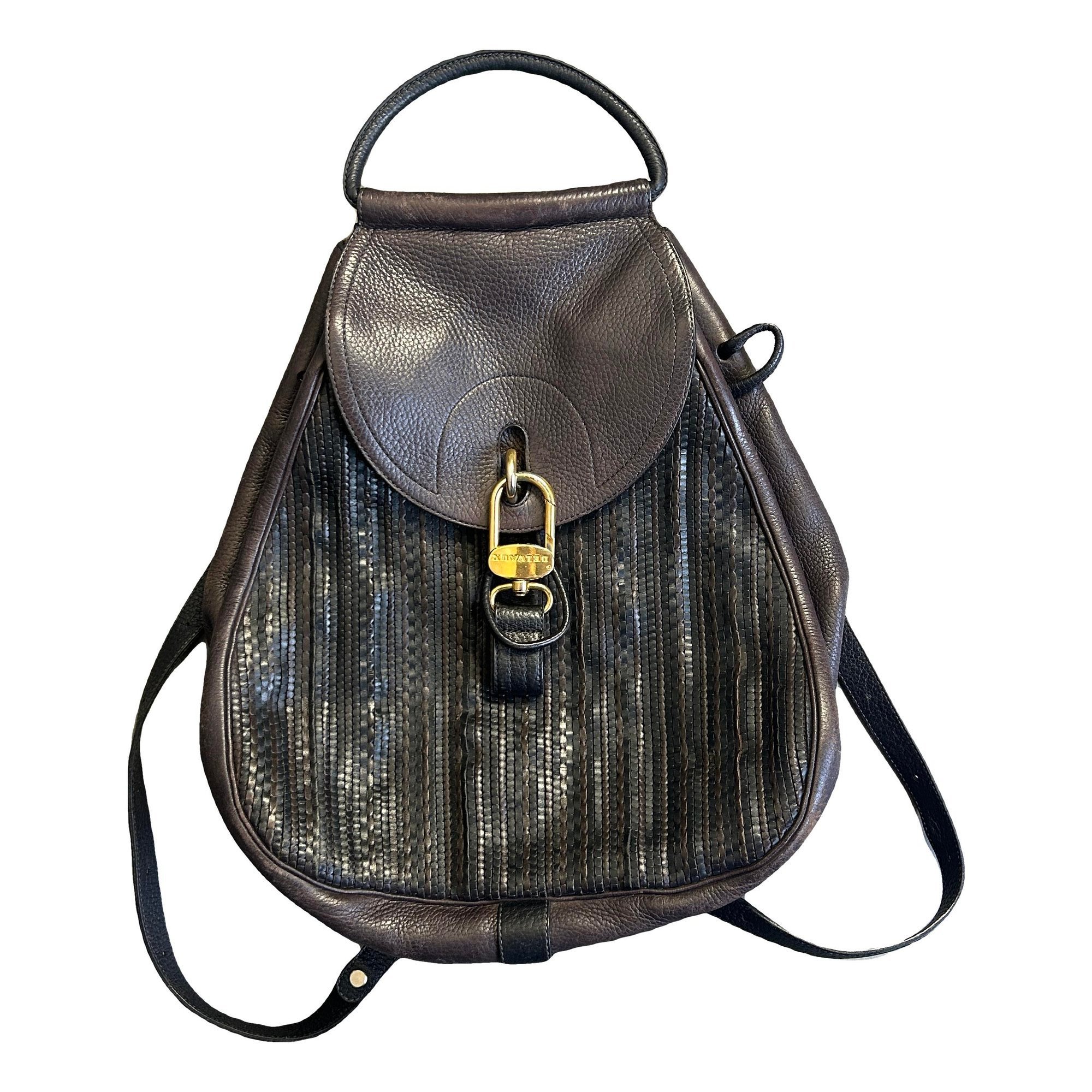 Leather backpack