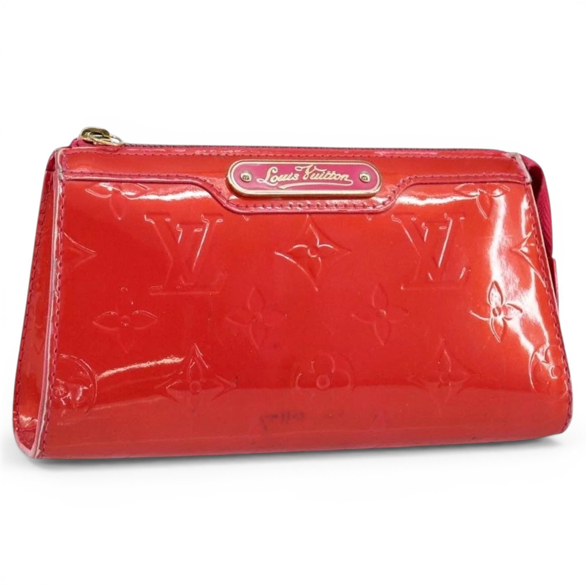 Leather clutch bag