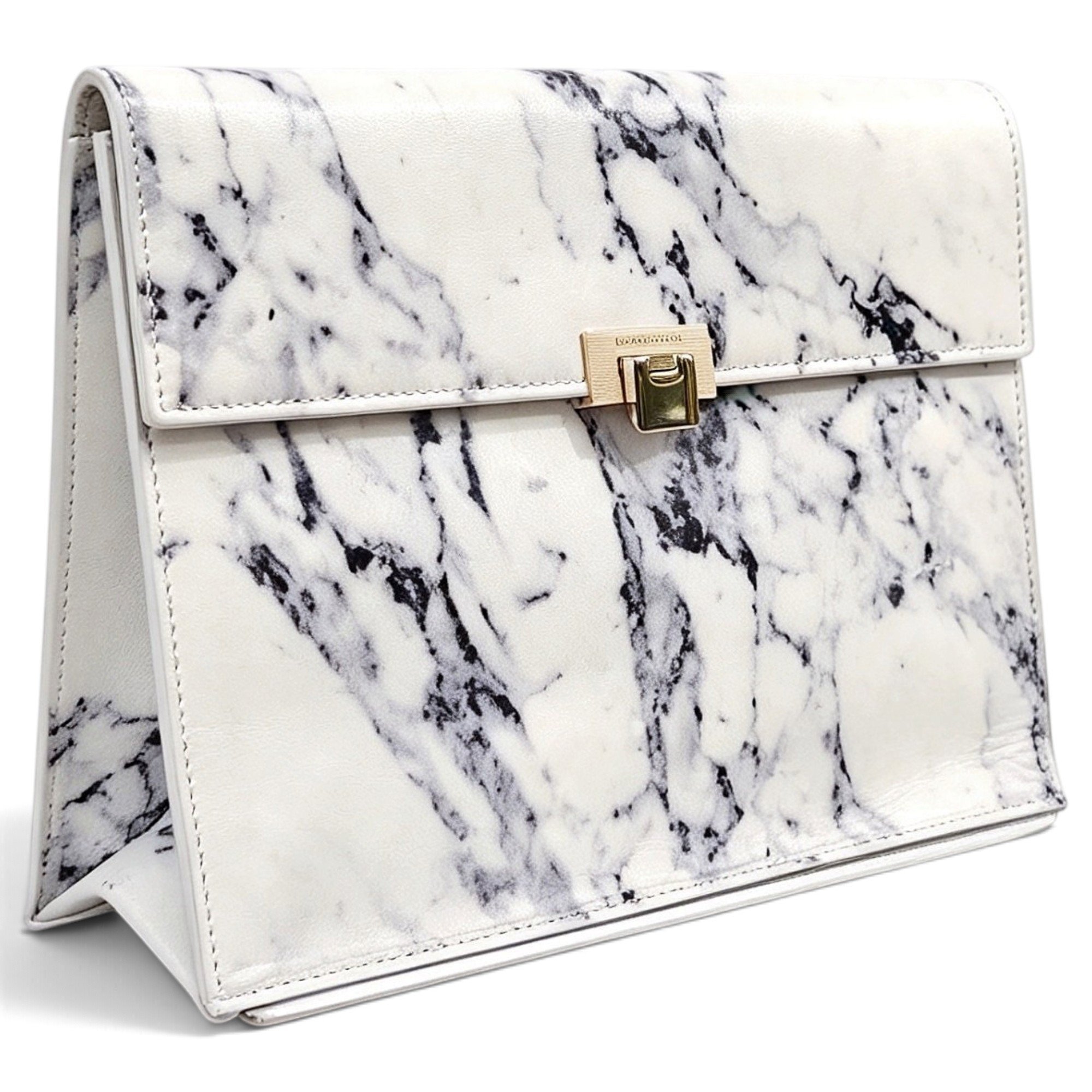 Balenciaga Le Dix leather clutch bag