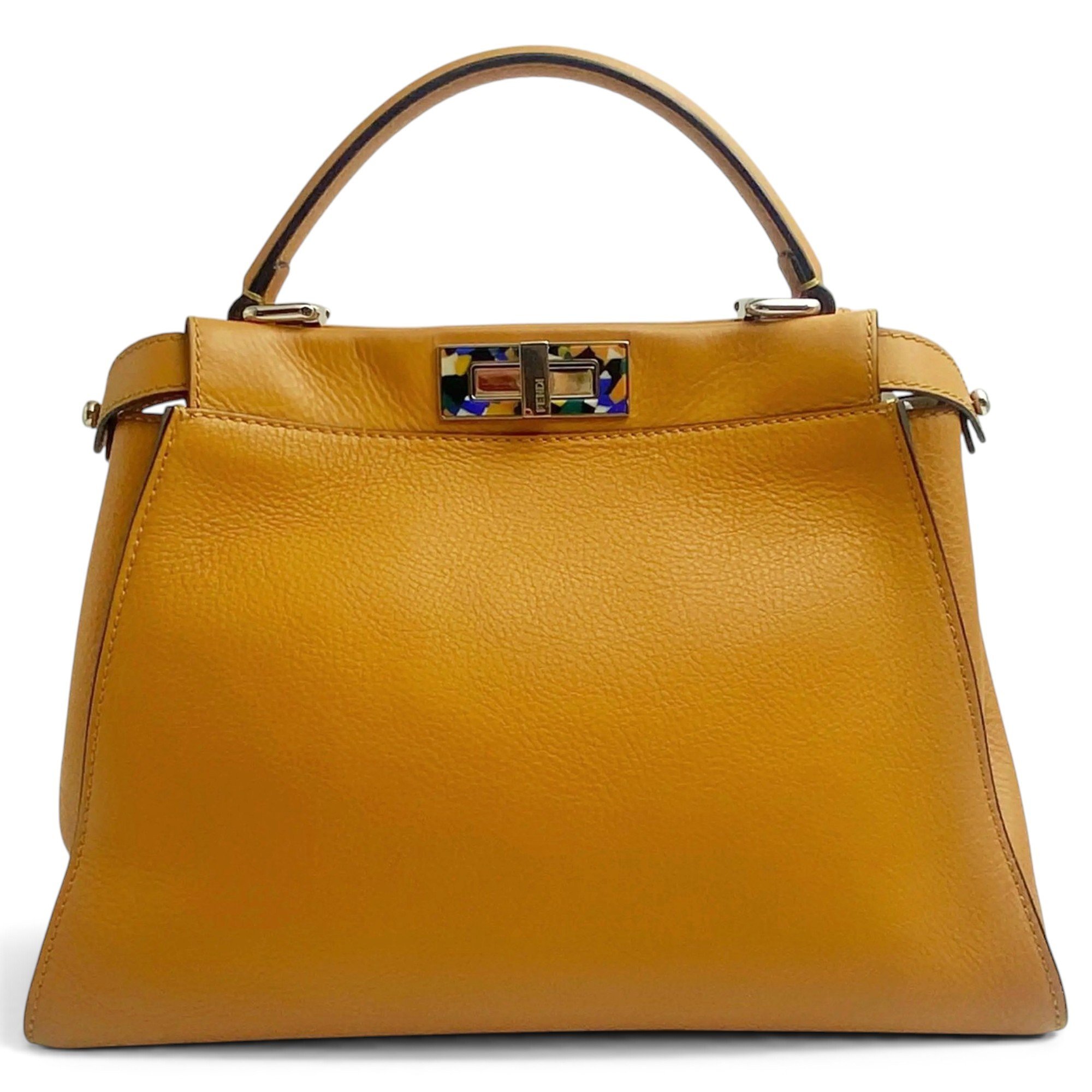 Peekaboo leather handbag