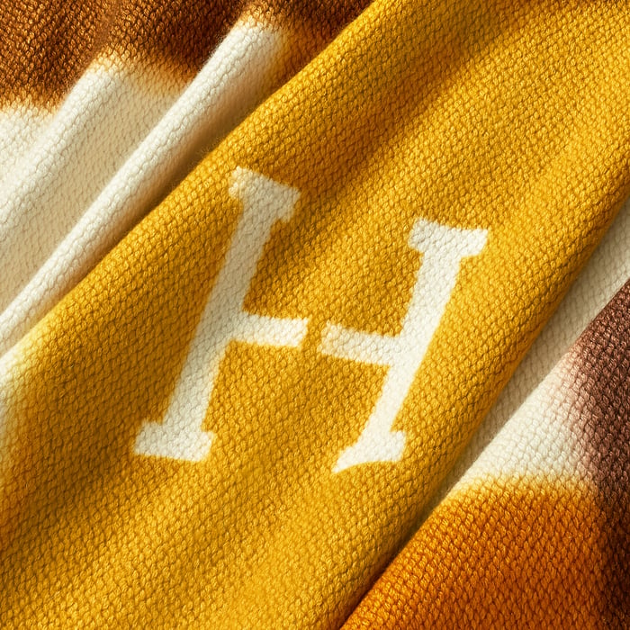 Ocre Tartan Dye Bed Cover