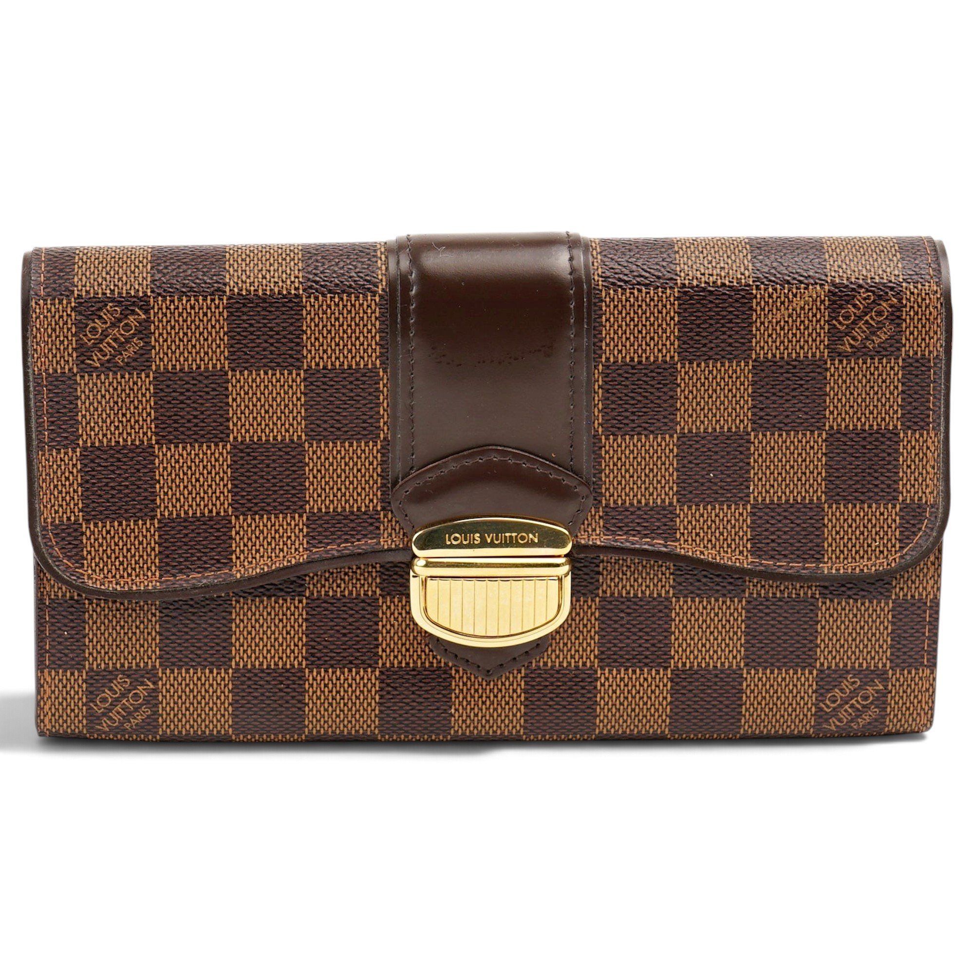 Leather clutch bag