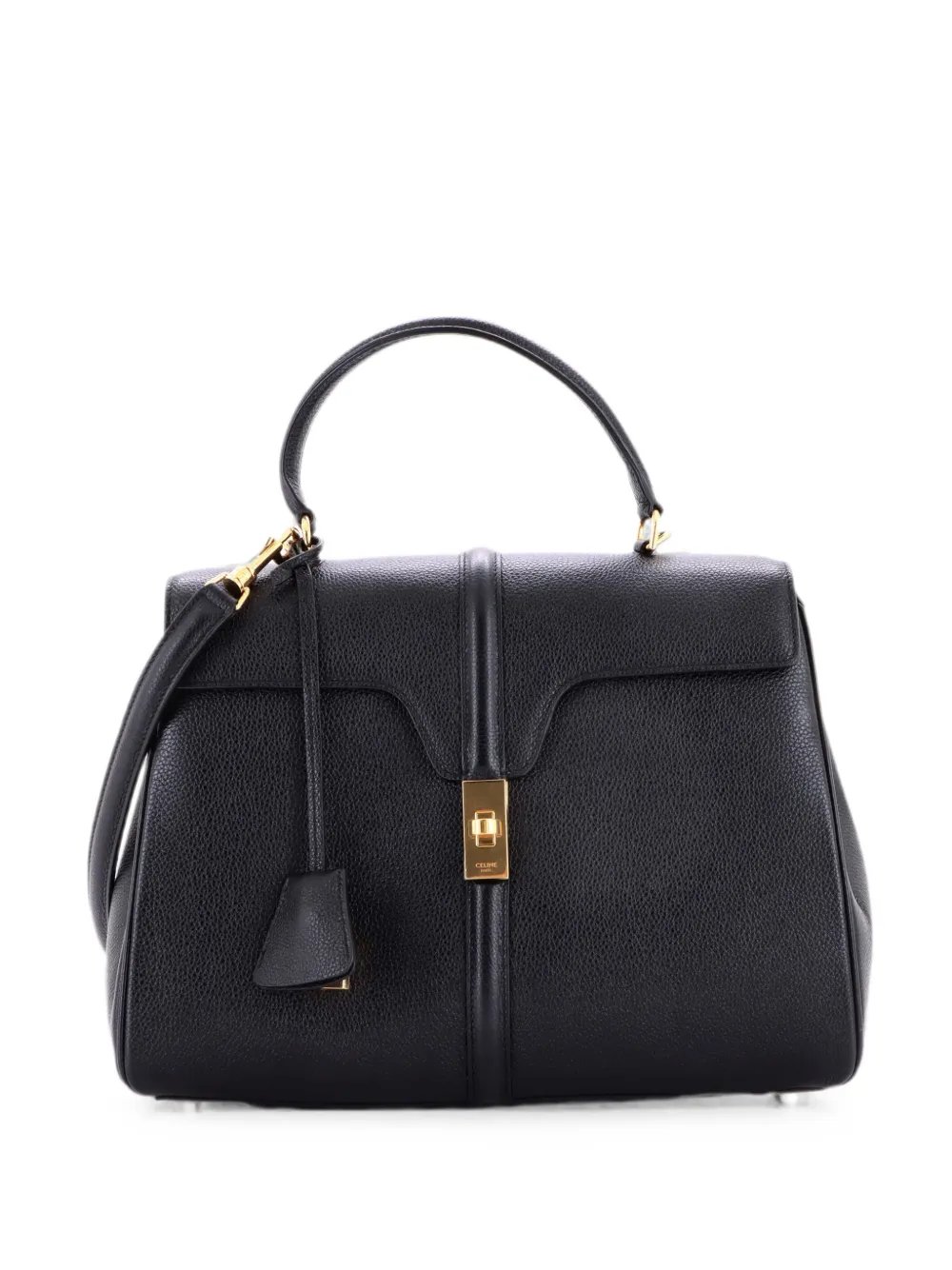 16 Top Handle Bag Grained Calfskin Medium shoulder bag
