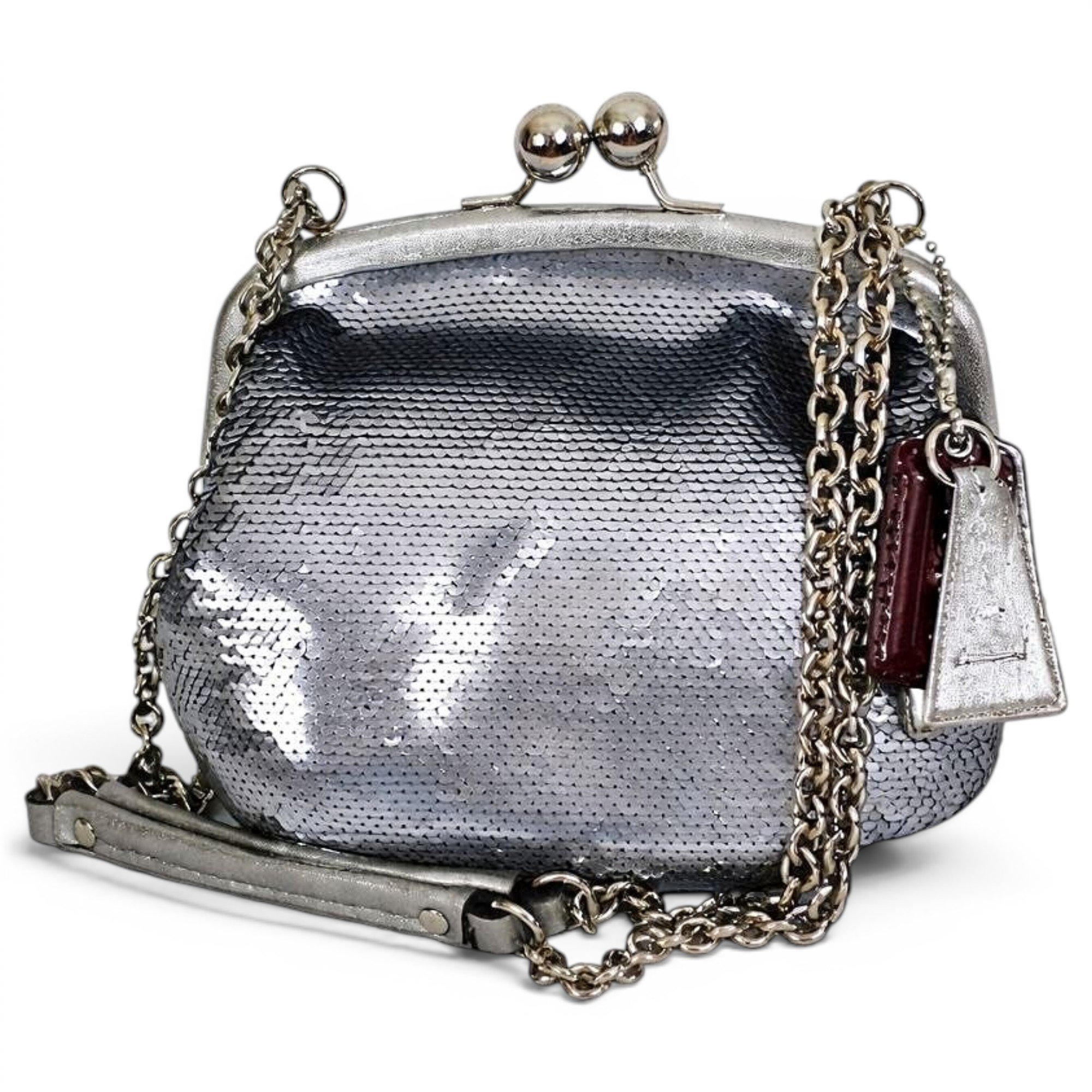 Glitter clutch bag