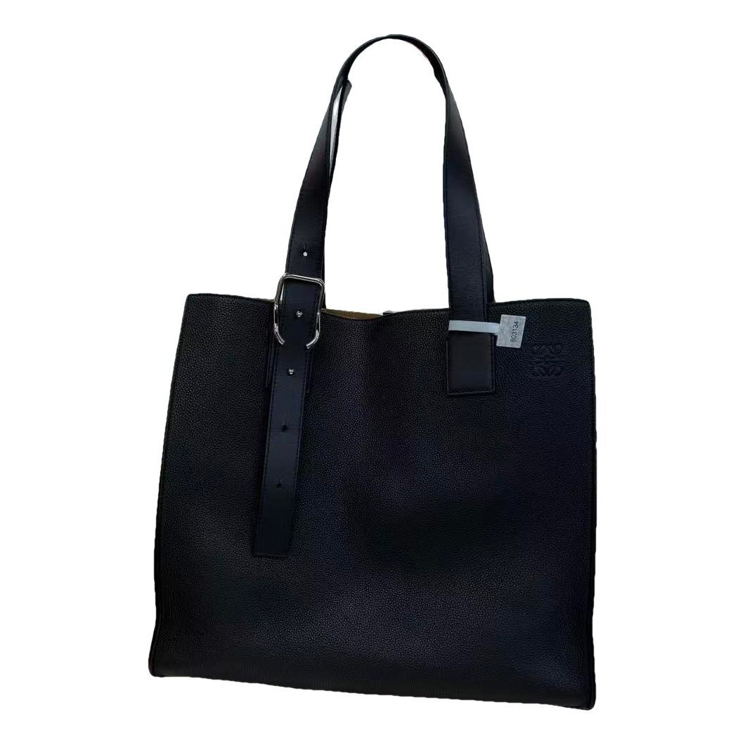 Buckle Tote leather handbag