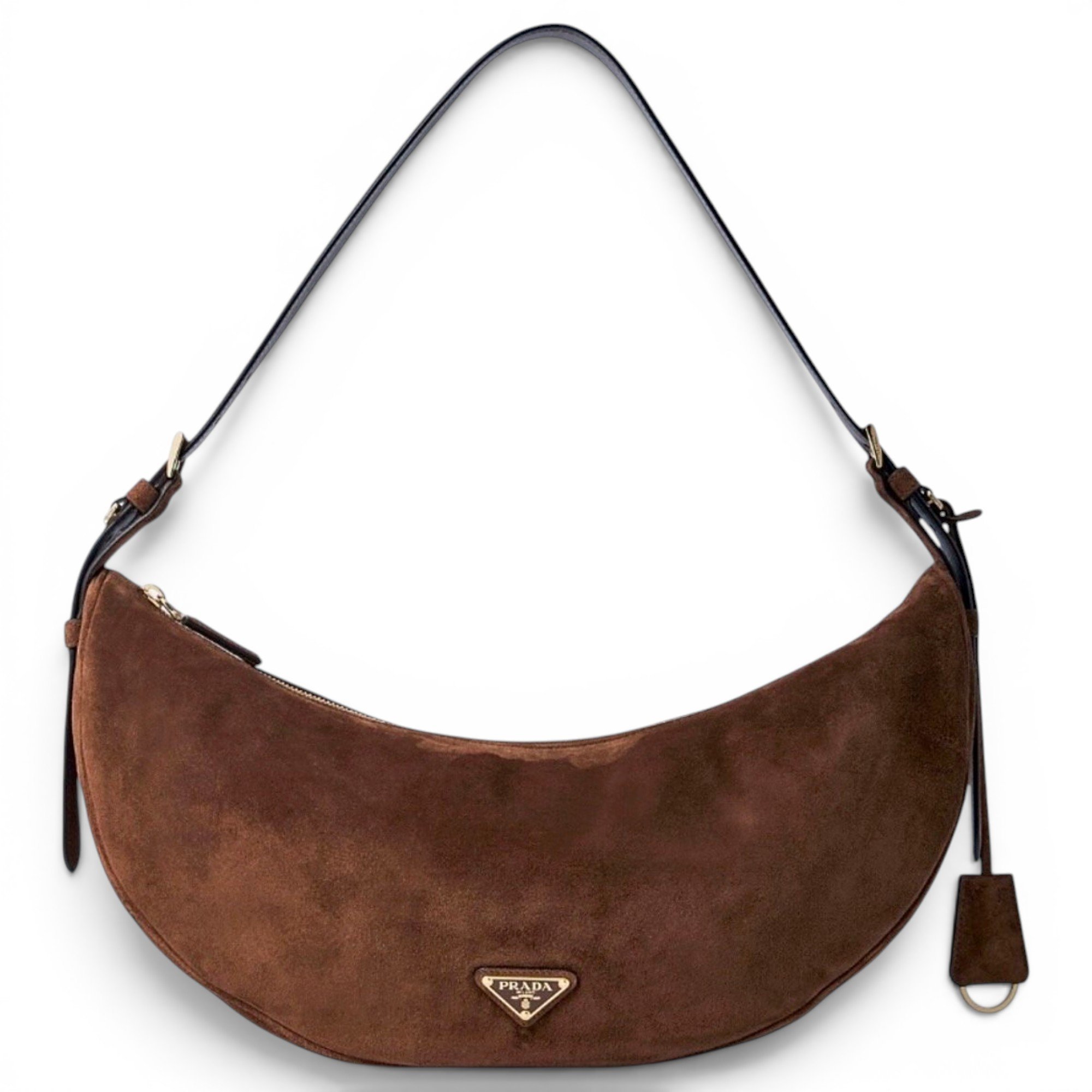 Demi-Lune leather handbag