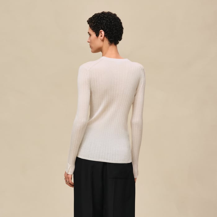 Blanc Naturel Long-sleeve Sweater