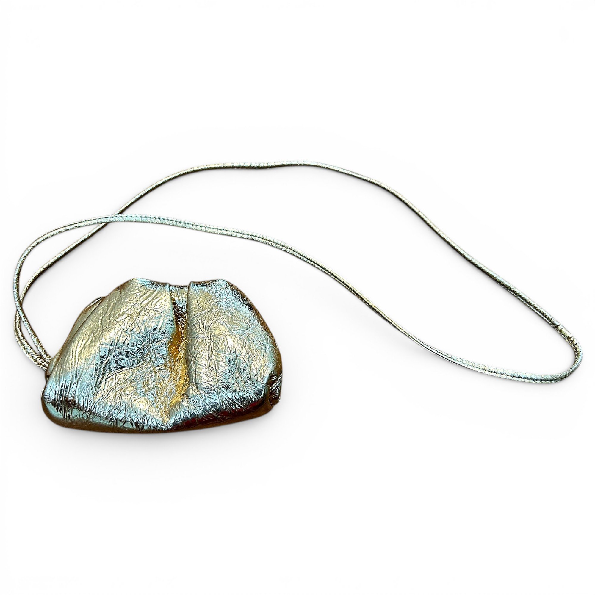 Pouch leather clutch bag