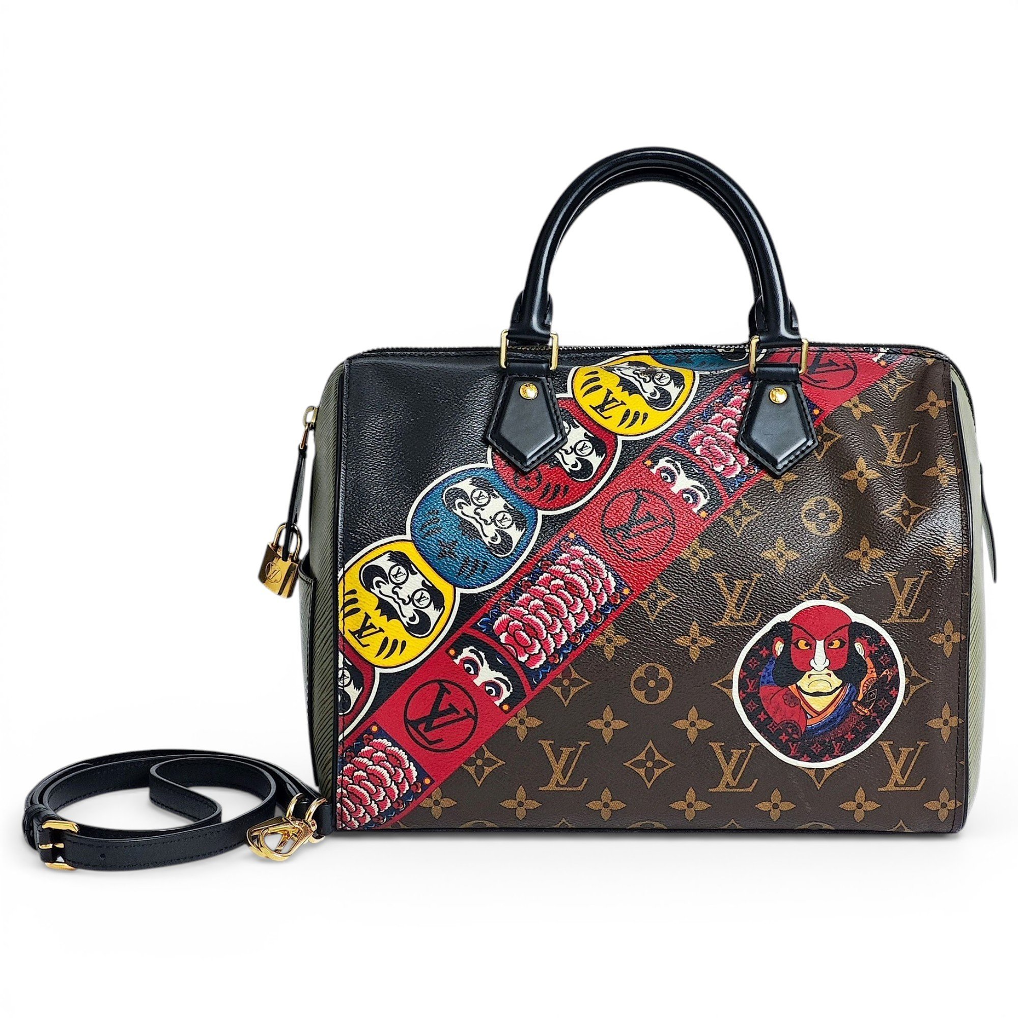 Speedy leather handbag