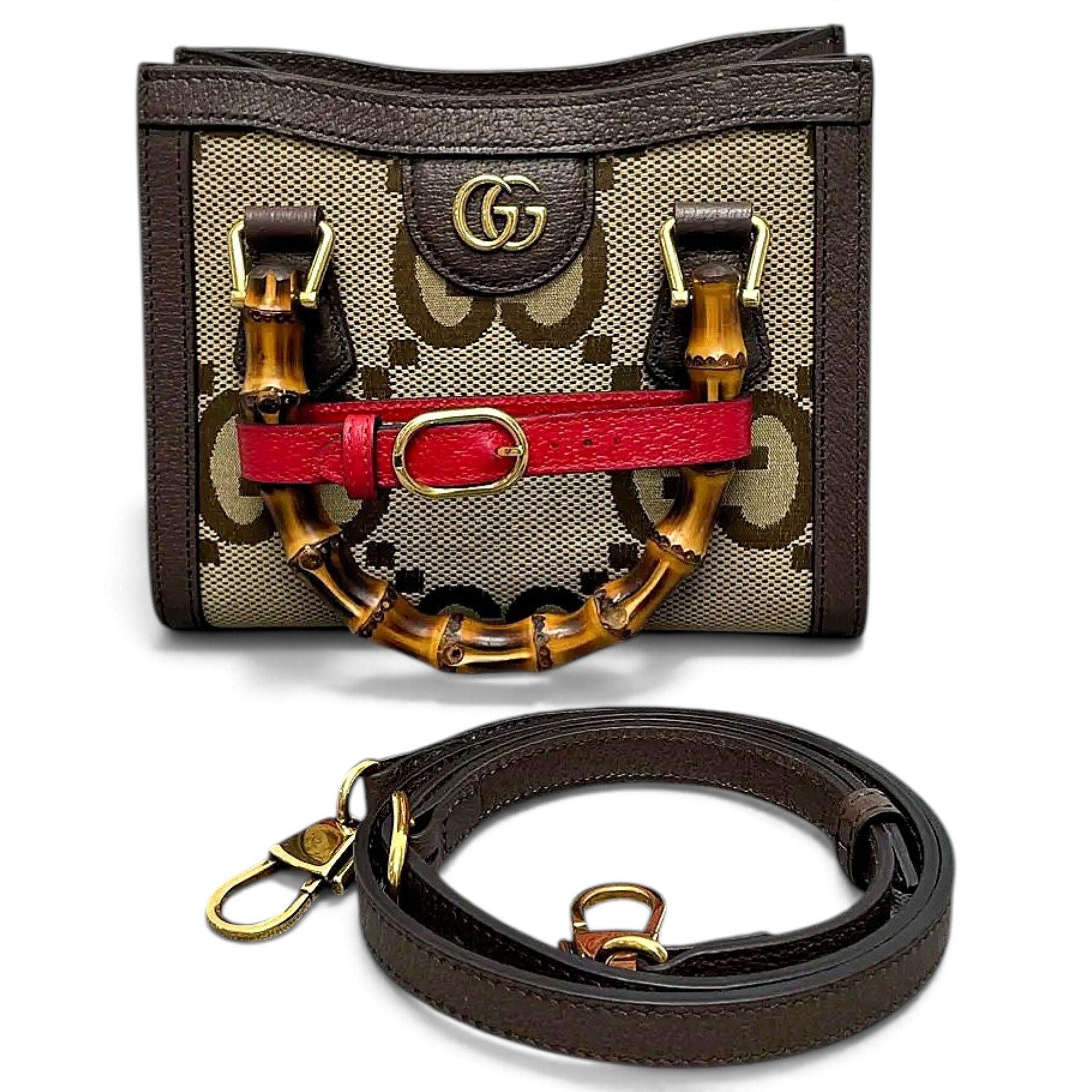 Bamboo leather handbag