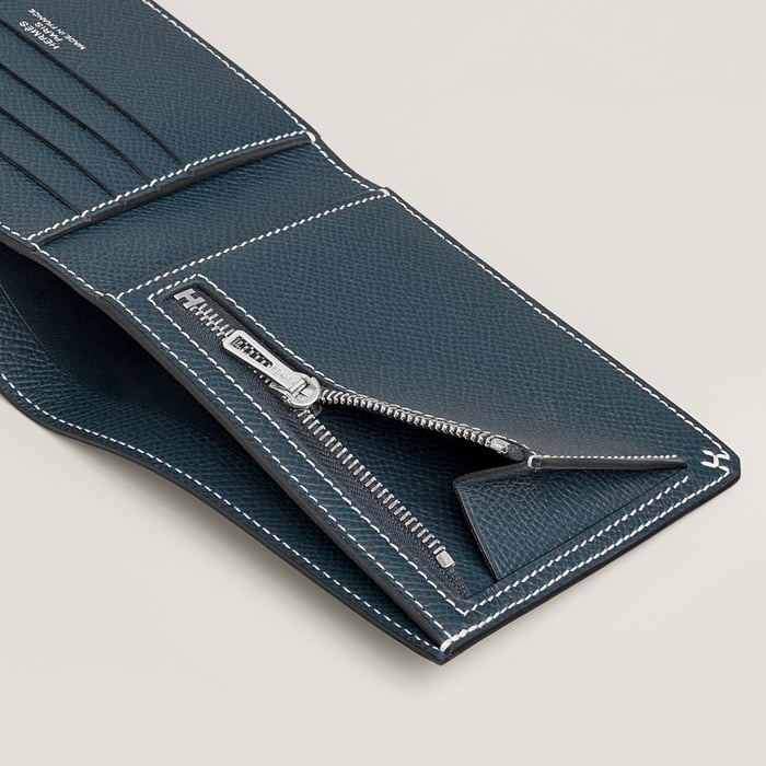 Bleu De Prusse H Sellier Compact Wallet