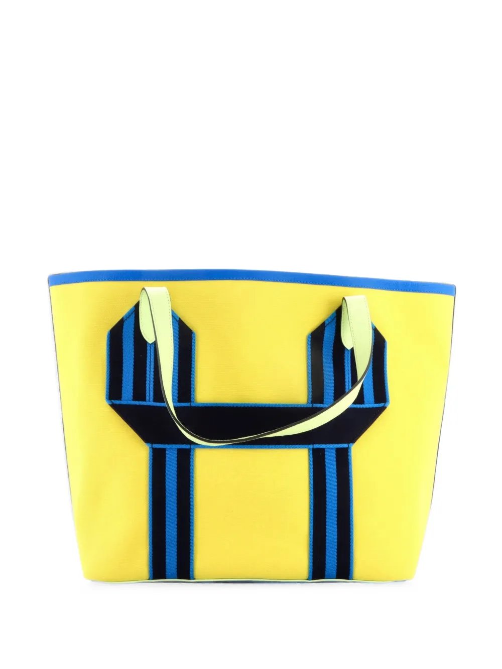 Pursangle Canvas with Leather tote bag