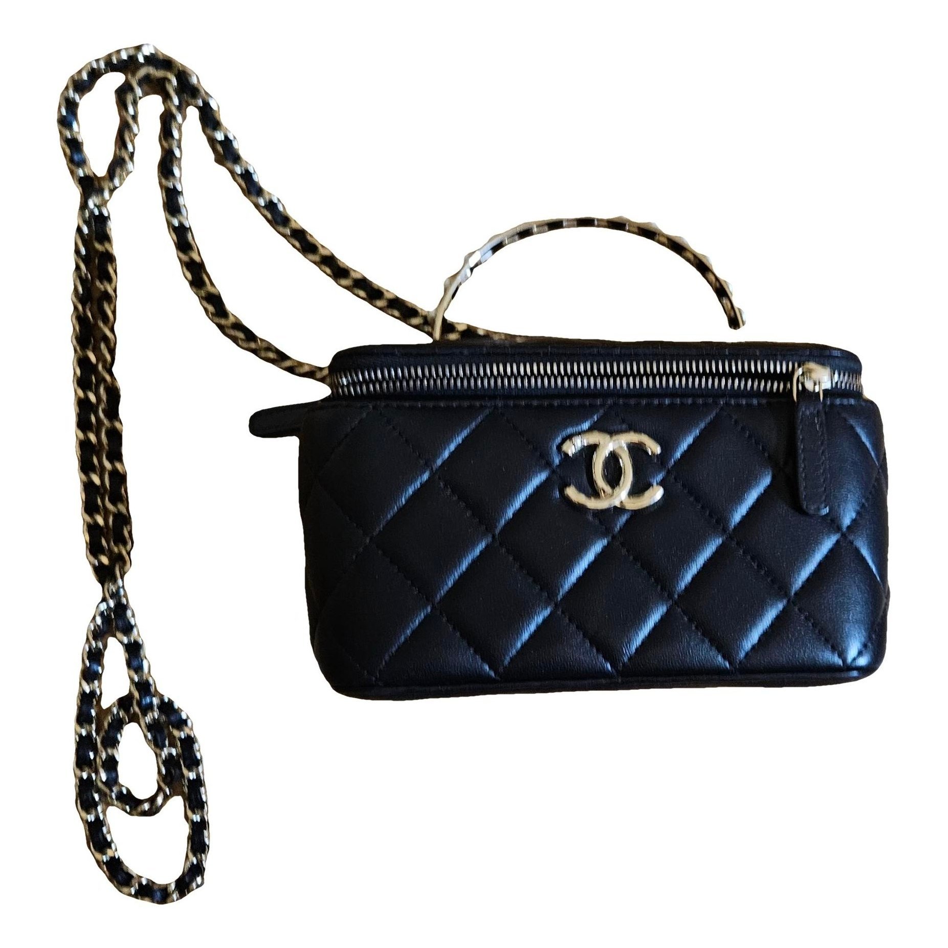 Trendy CC Vanity leather handbag