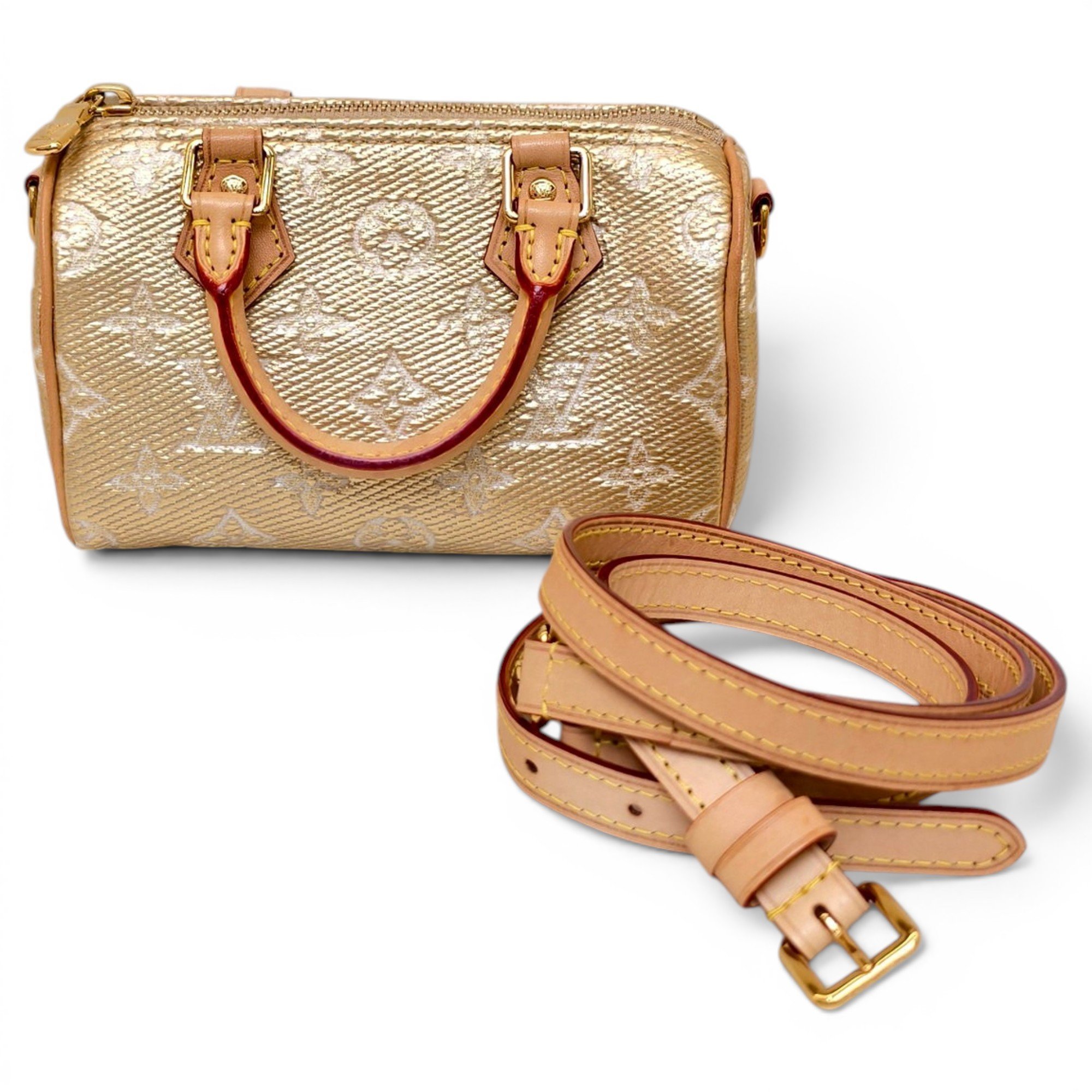 Nano Speedy / Mini HL leather handbag