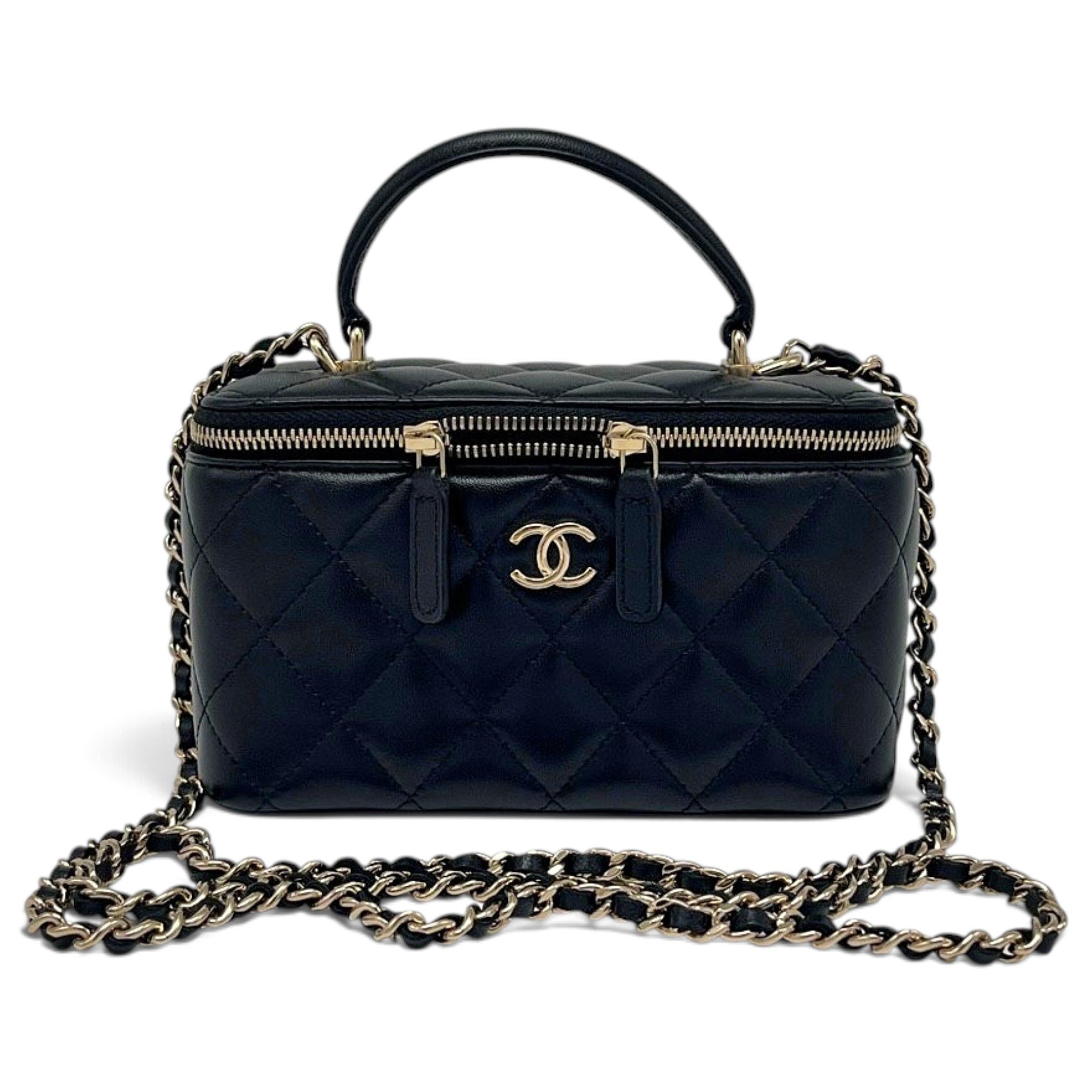 Trendy CC Vanity leather handbag
