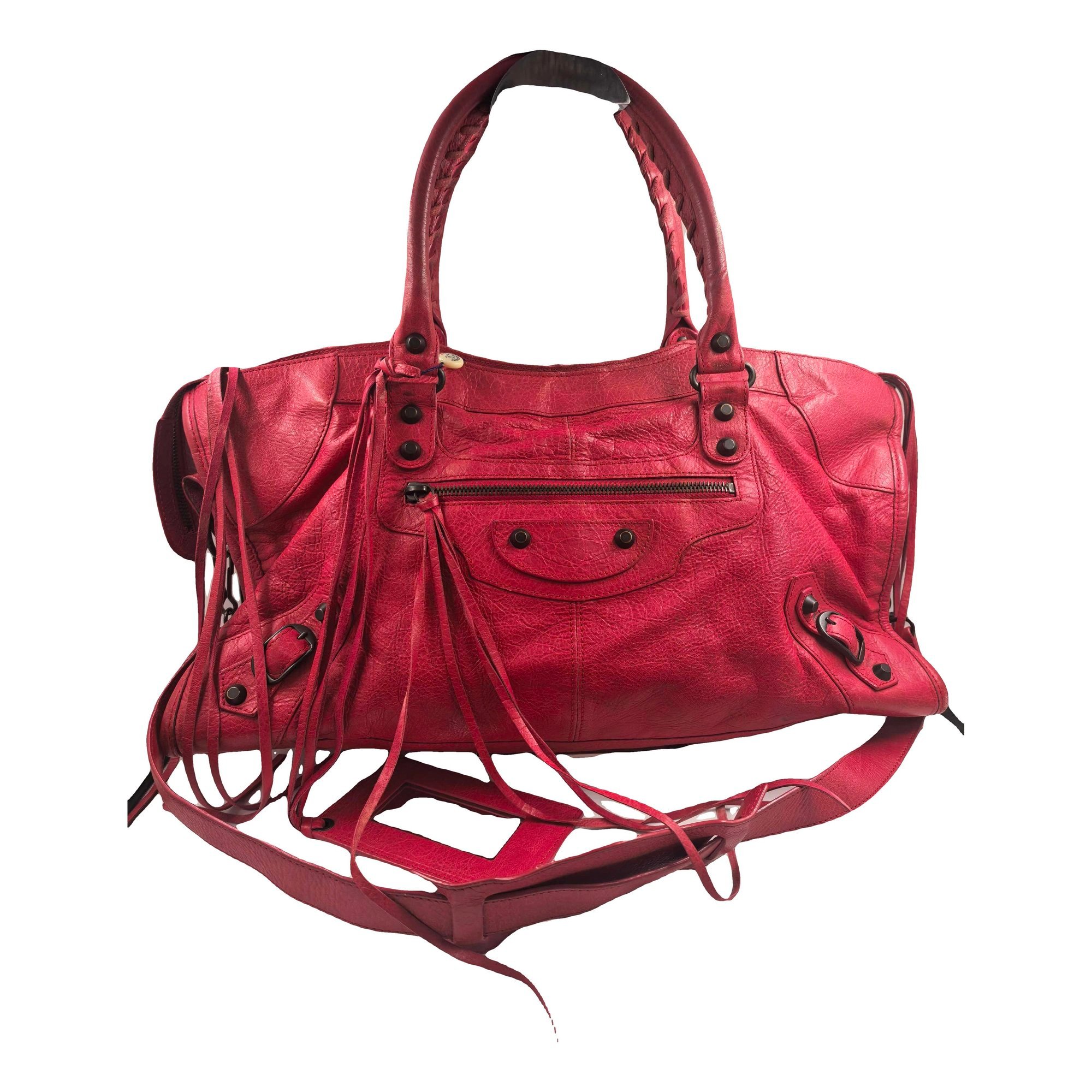 City leather bag