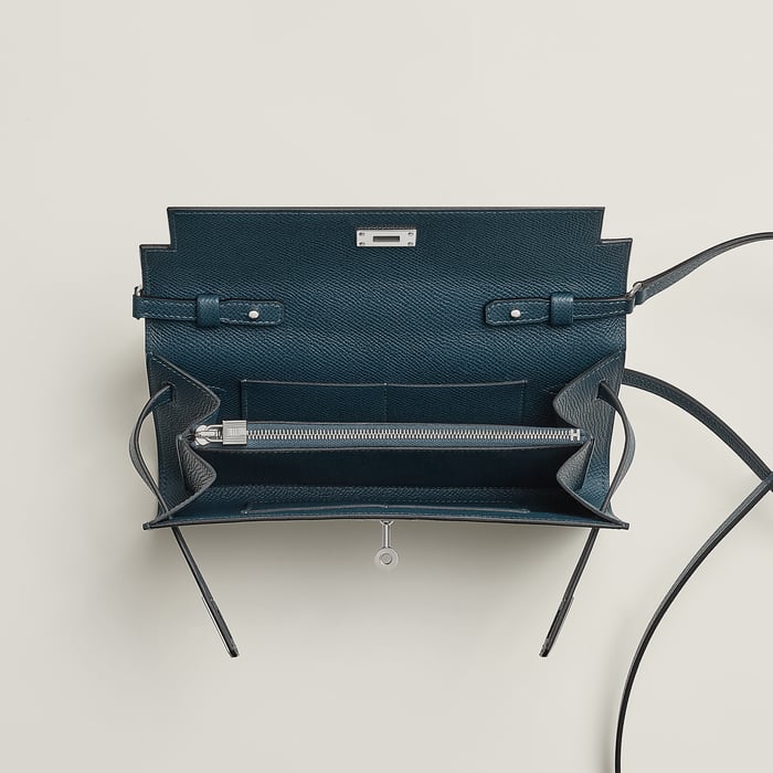 Bleu De Prusse Kelly Classique to Go Wallet