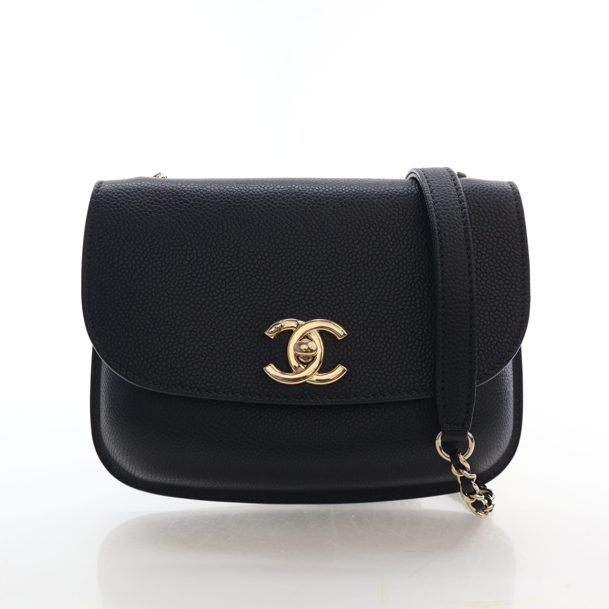 Chanel Small Caviar Curved Shoulder Bag