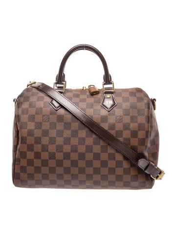 Damier Ebene Damier Ebene Speedy Bandouliere Large