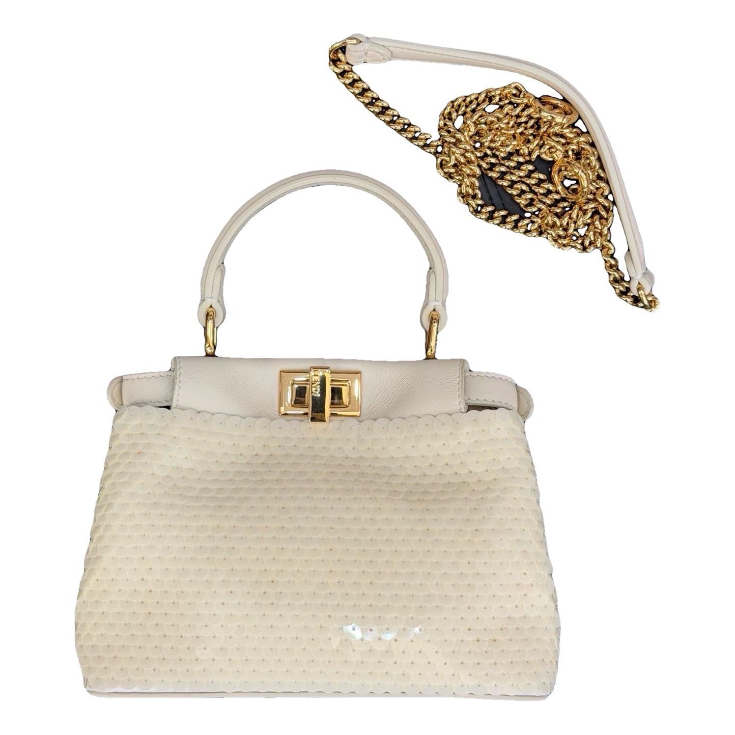 Peekaboo mini pocket leather handbag