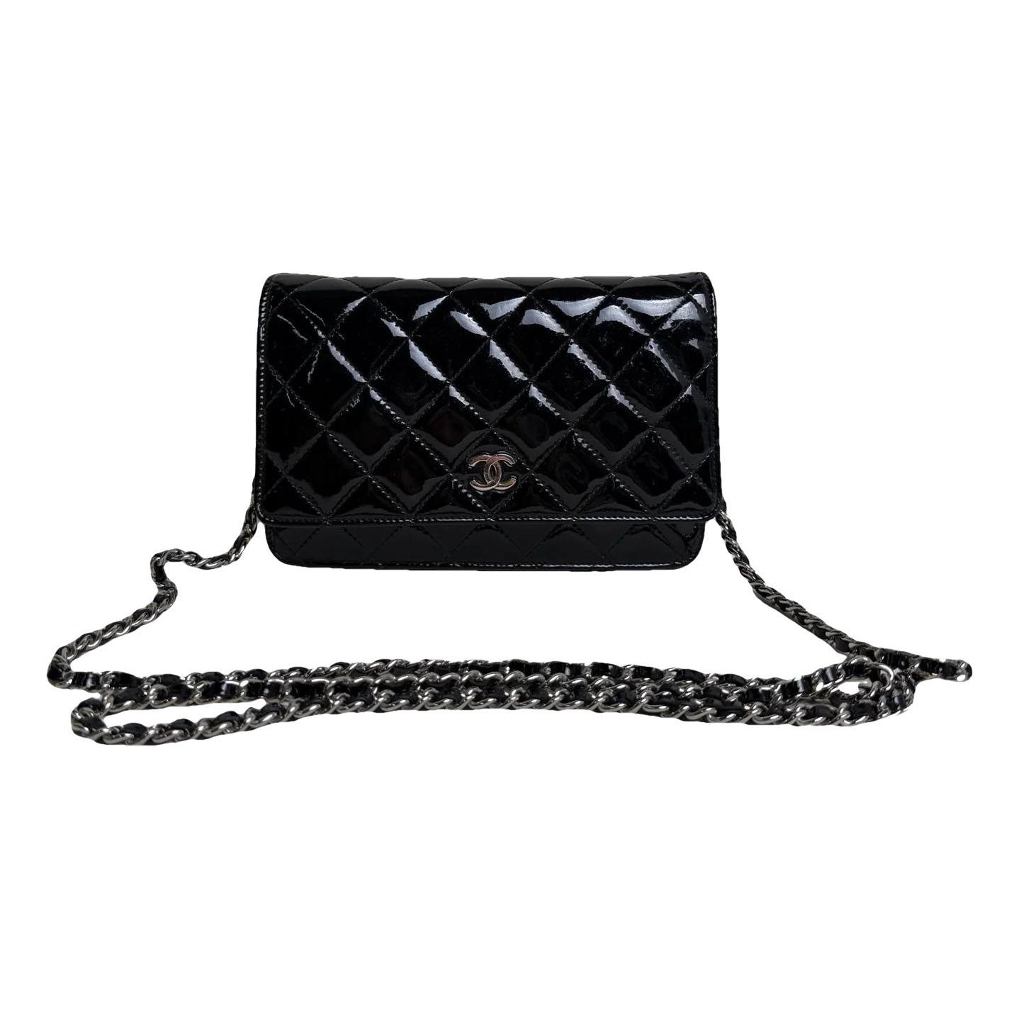 Patent leather handbag
