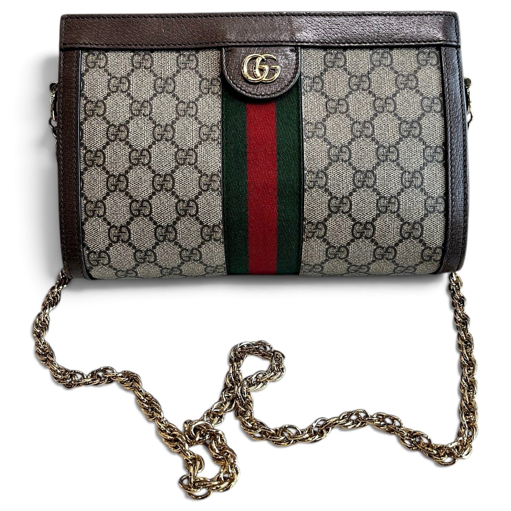 Ophidia Chain leather handbag