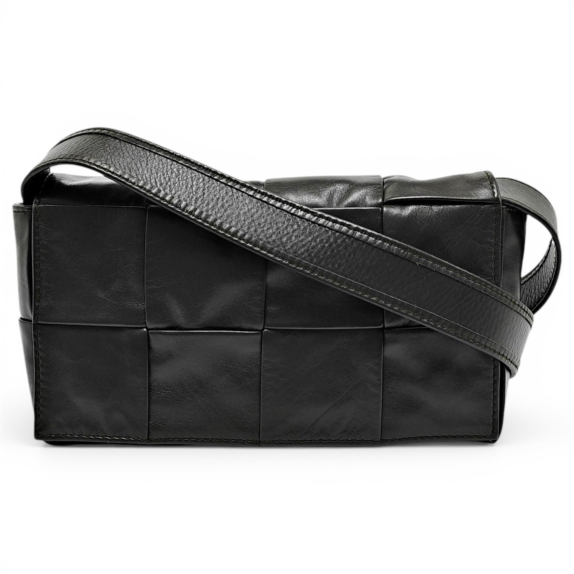 Brick Cassette leather handbag