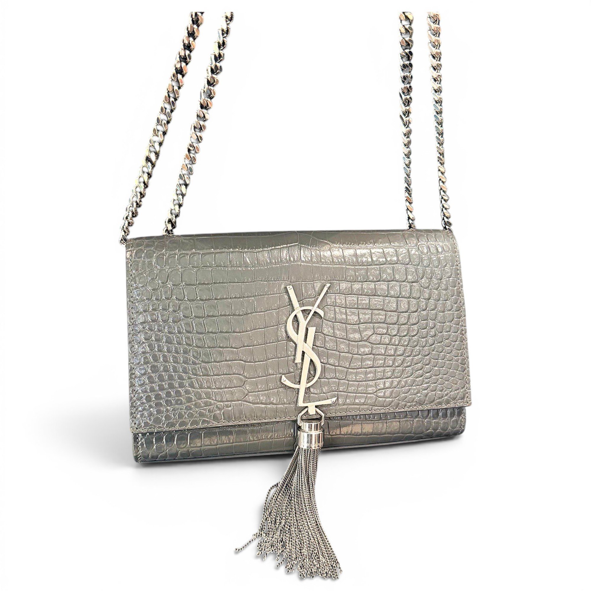 Pompom Kate leather handbag