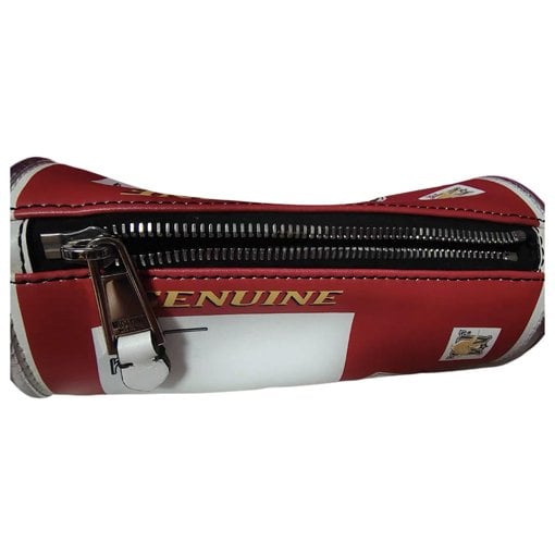 Leather clutch bag