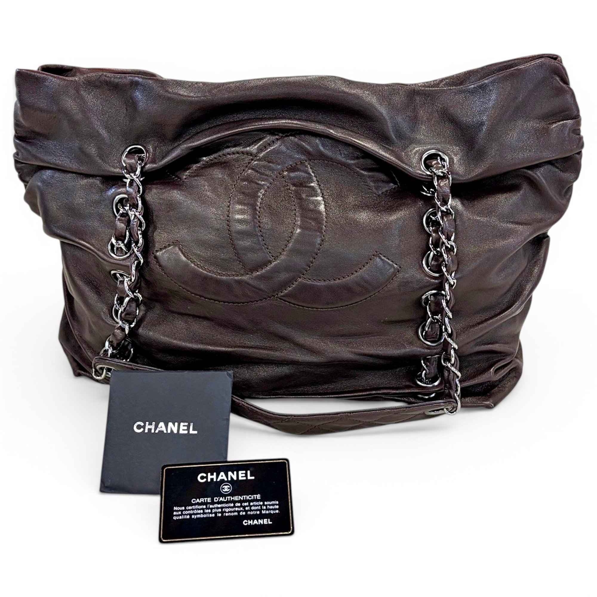 Petite Shopping Tote leather tote