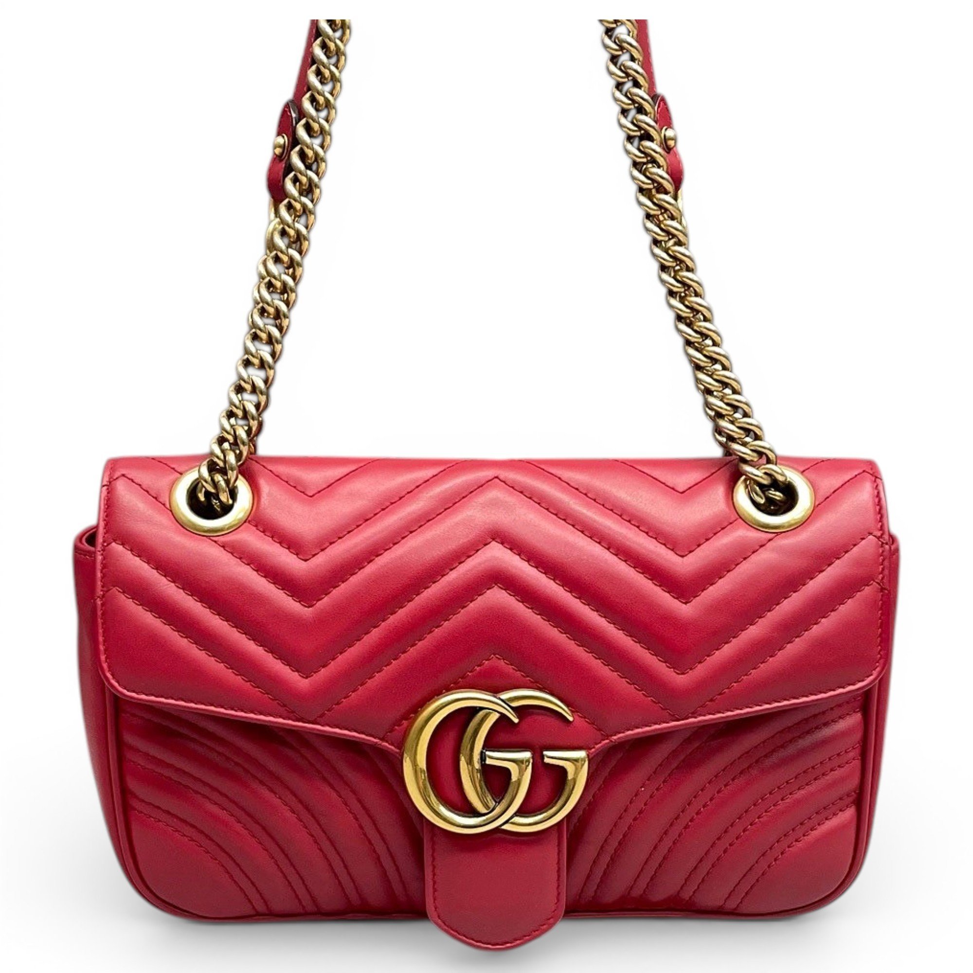 GG Marmont Flap leather handbag