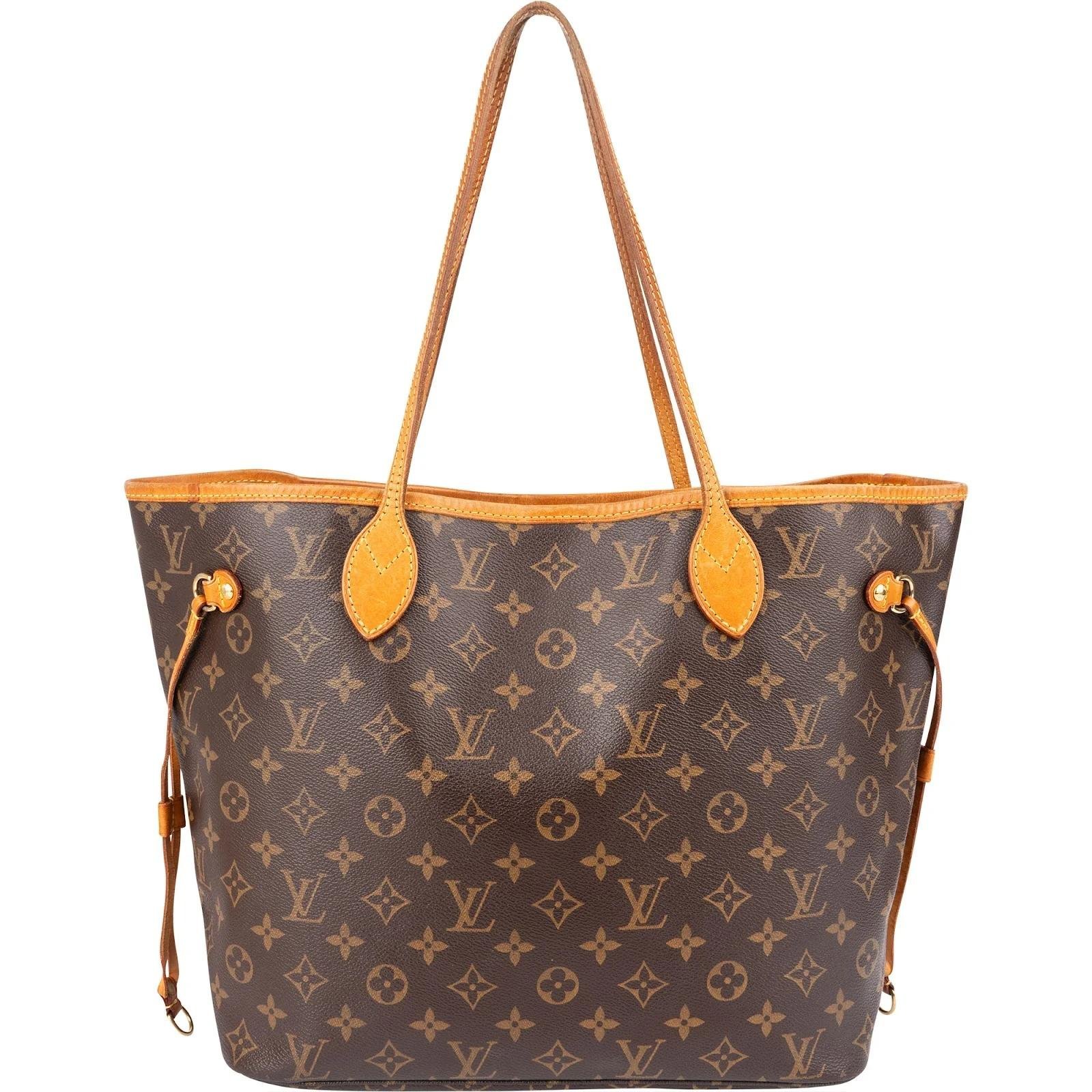 Louis Vuitton Neverfull leather handbag