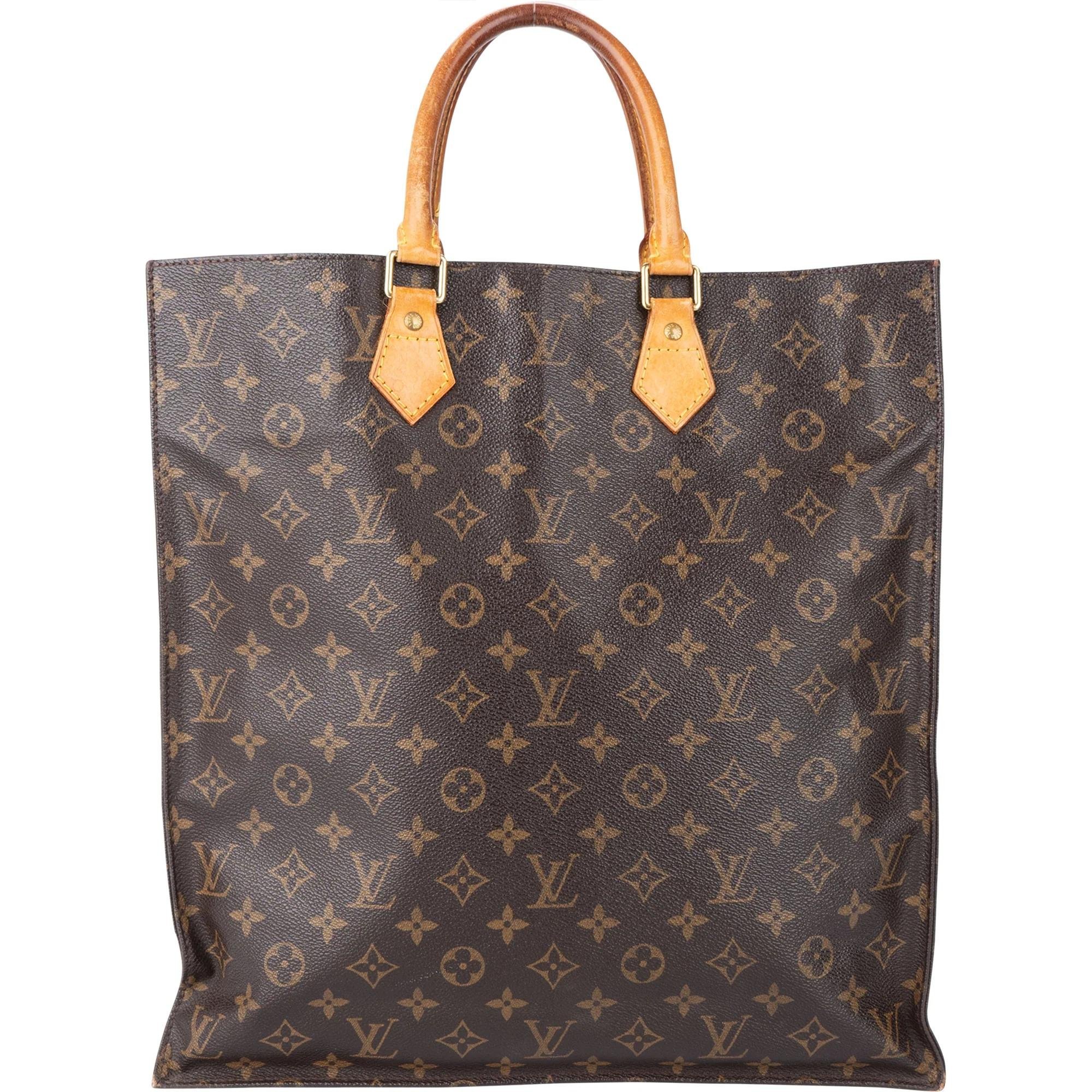Plat leather handbag