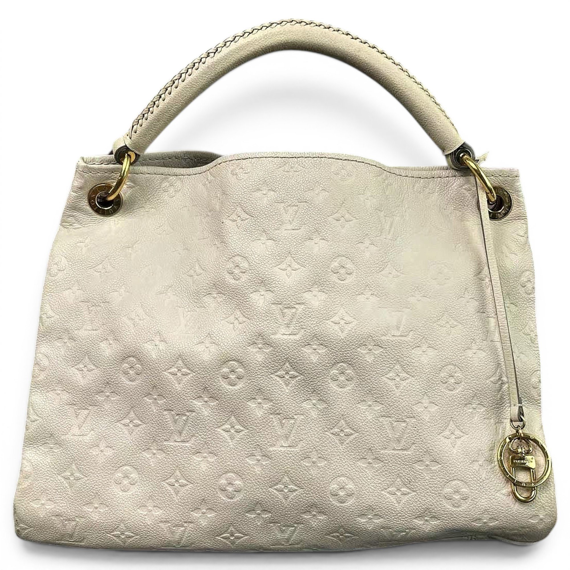 Artsy leather handbag