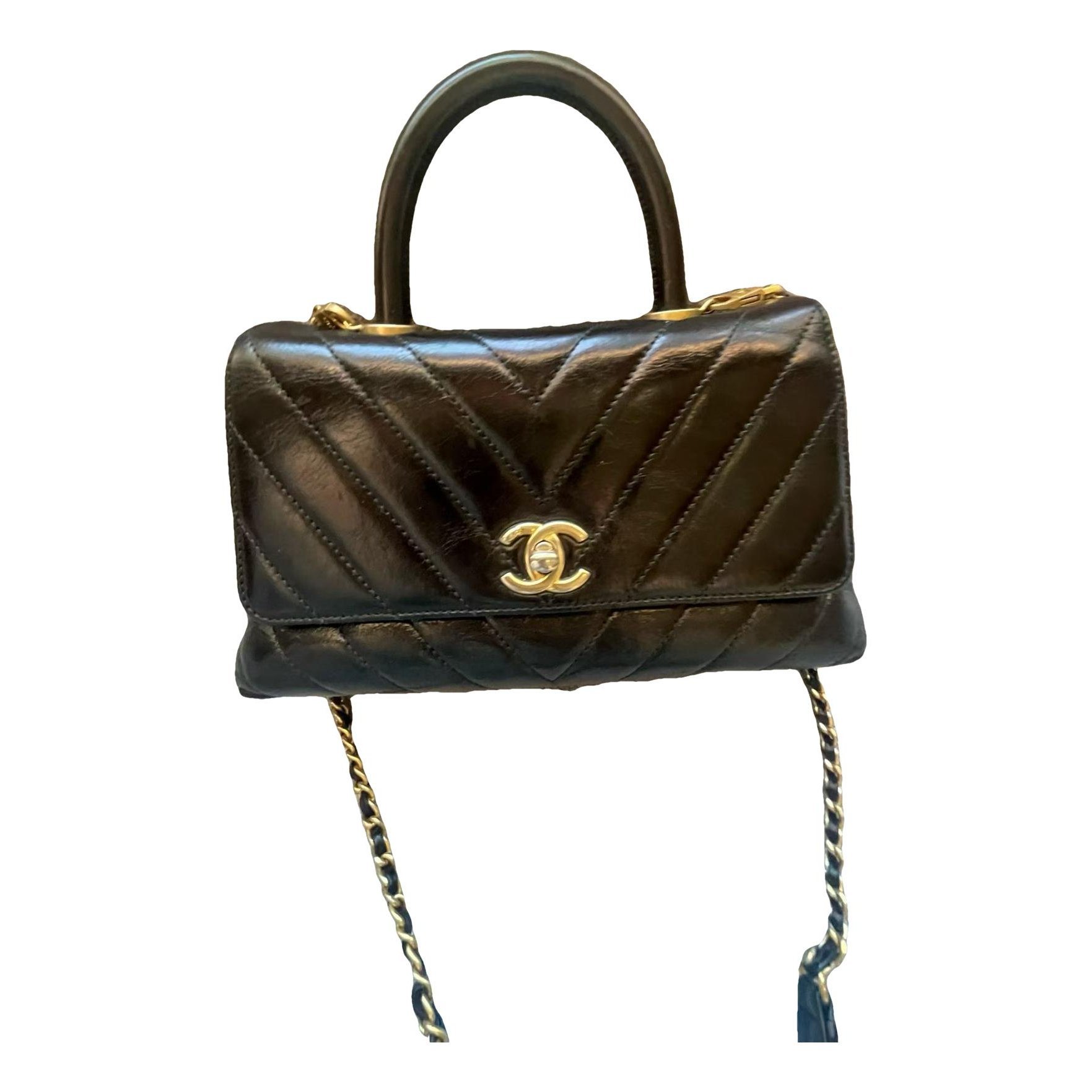 Leather handbag