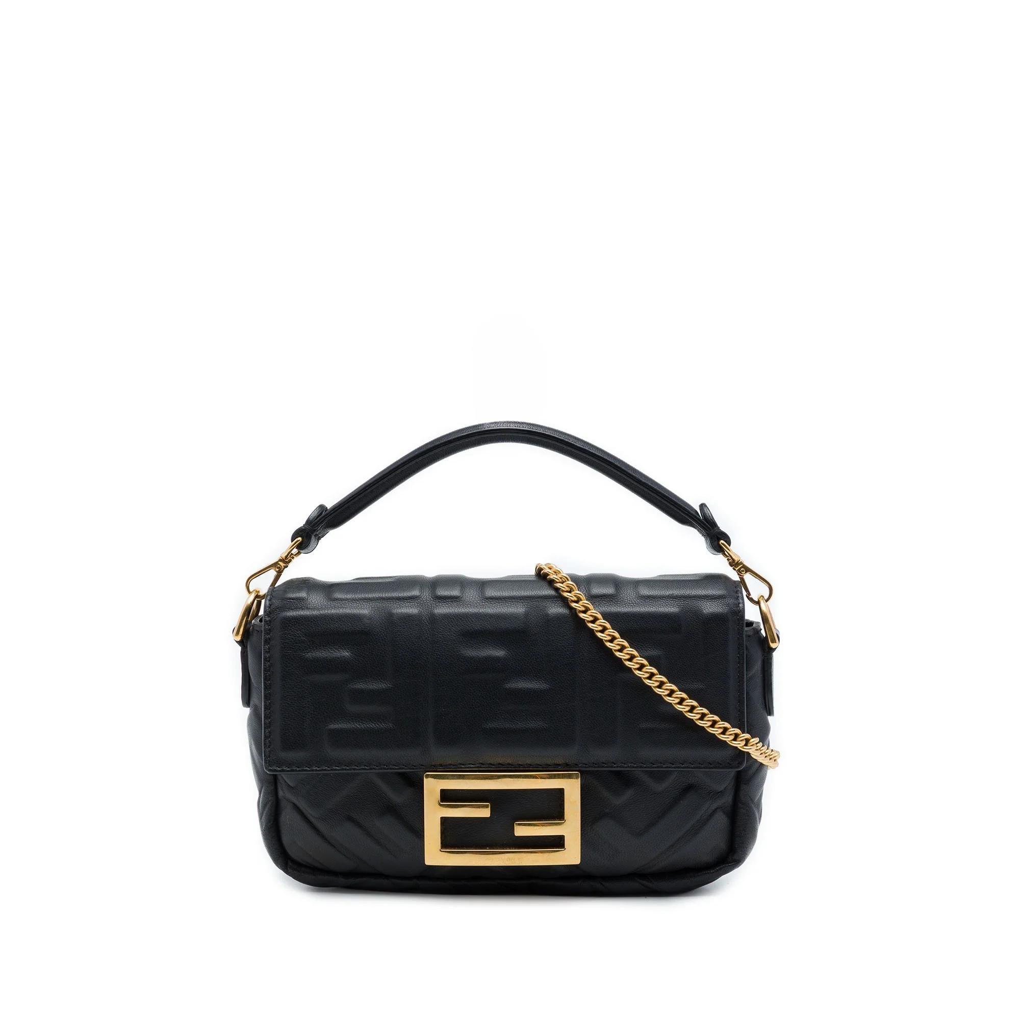 Baguette pony-style calfskin handbag