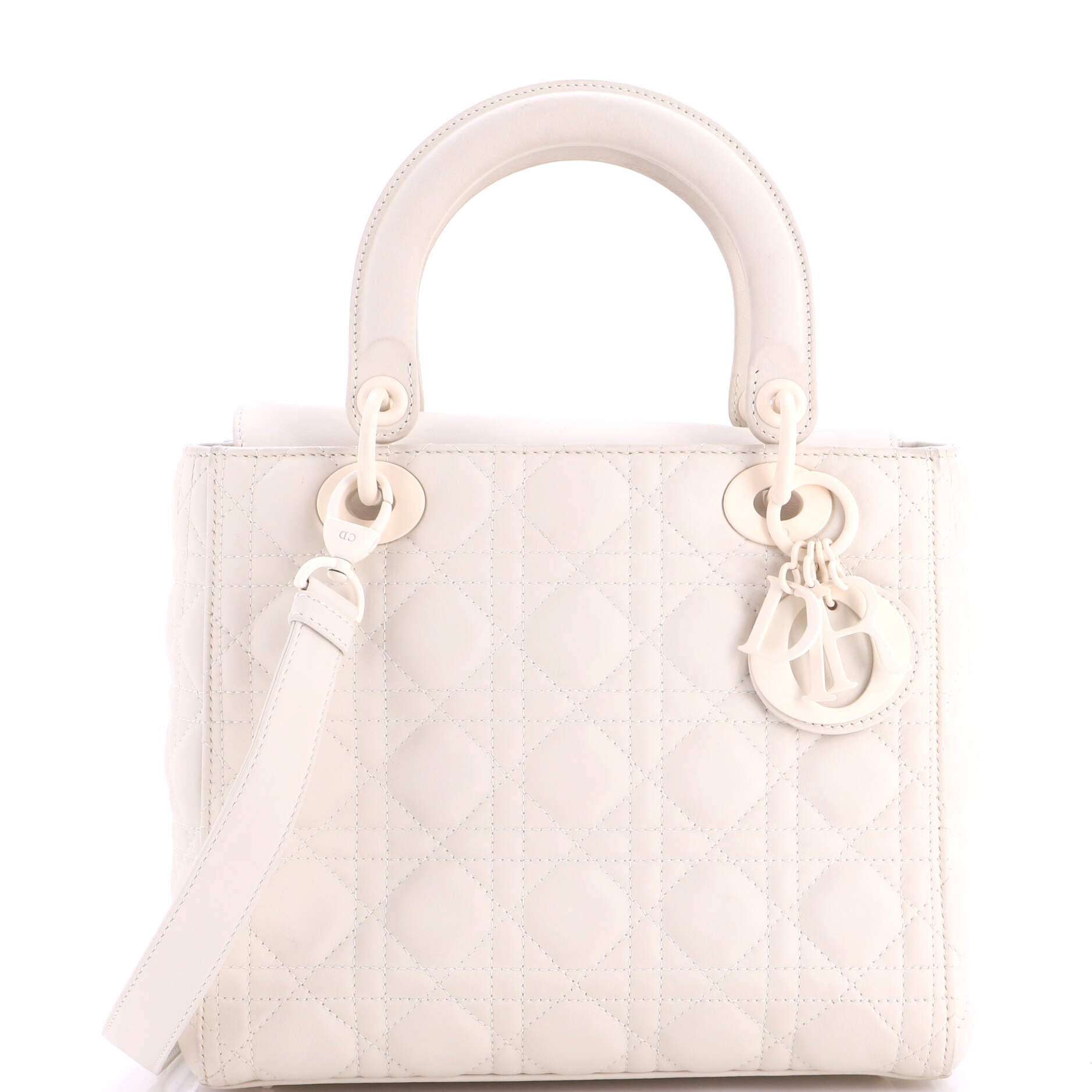 Ultra Matte Lady Dior Bag Cannage Quilt Calfskin Medium